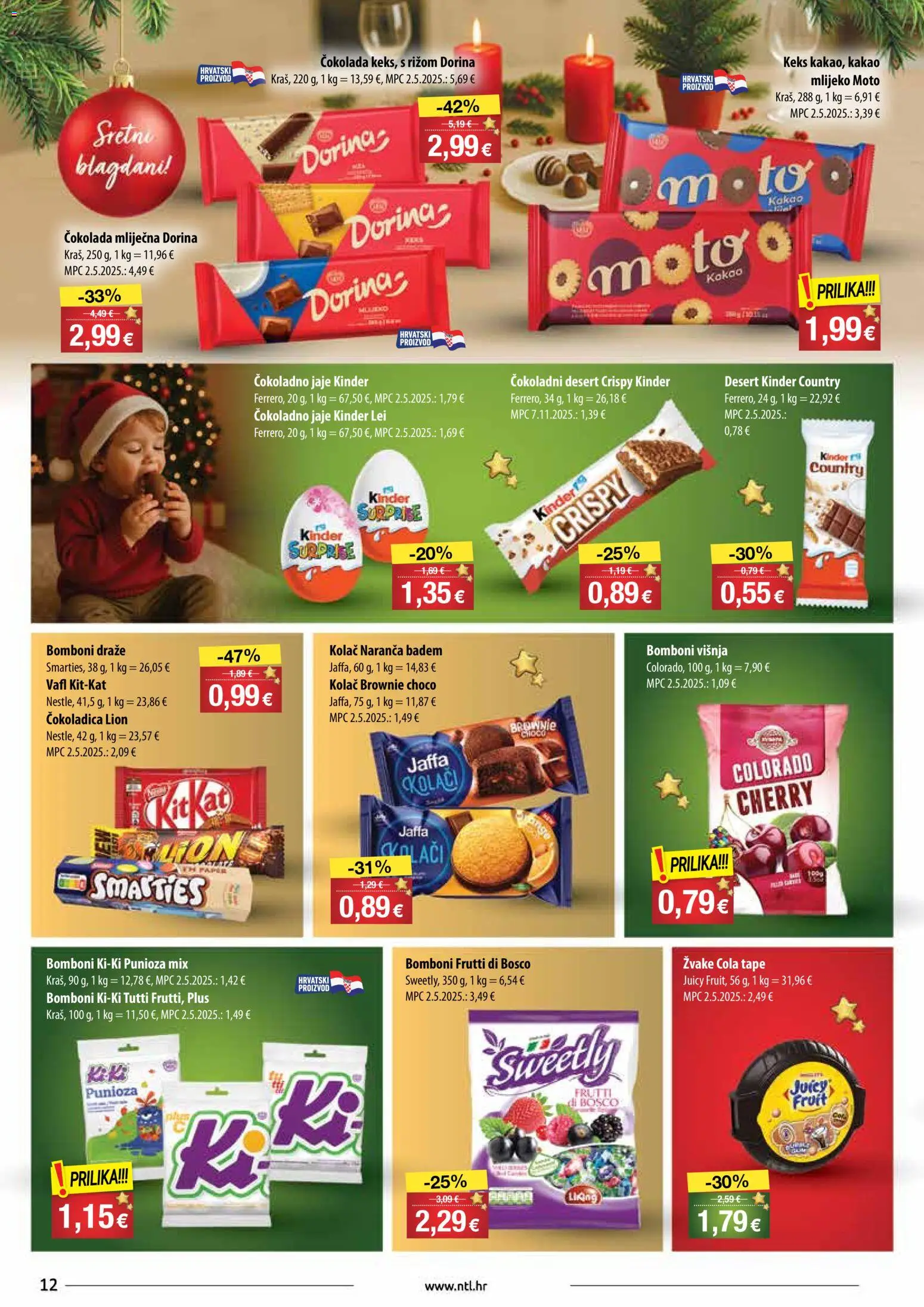 NTL katalog | vrijedi od 17.12.2025 | Stranica: 12 | Proizvodi: Dorina, Mlijeko, Keks, Kakao
