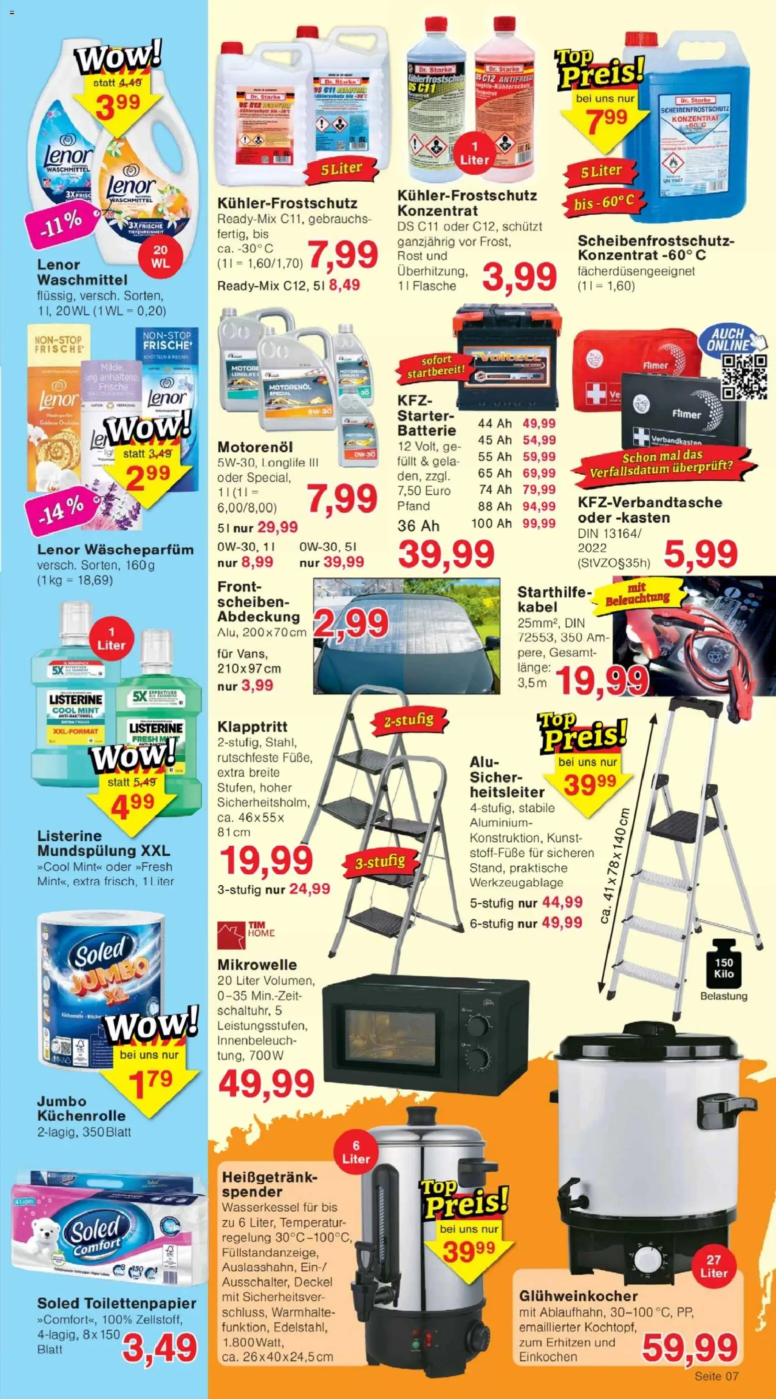 Jawoll Prospekt – gültig ab 22.12.2025 | Seite: 7 | Produkte: Kabel, Mikrowelle, Waschmittel, Listerine