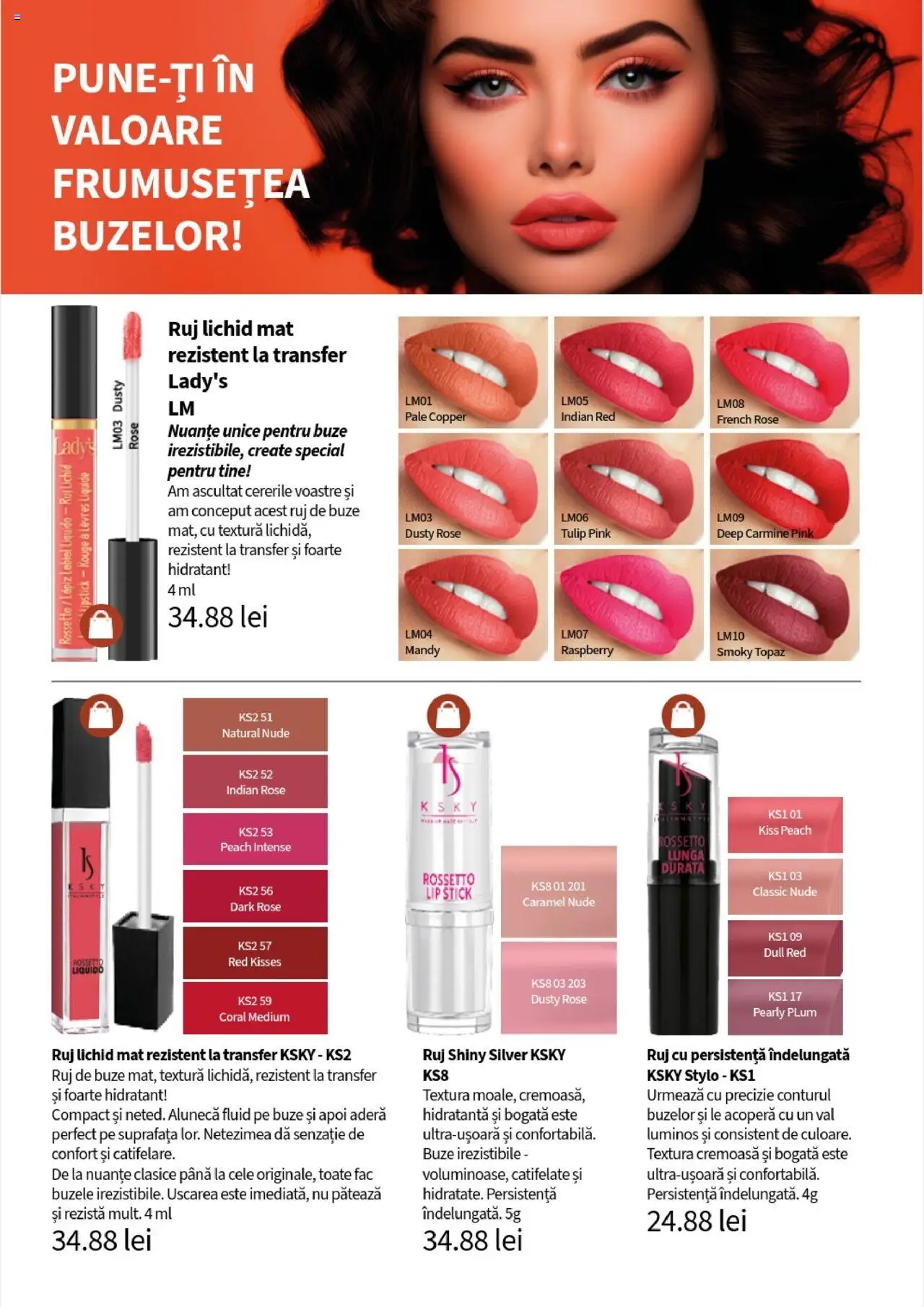 Noul catalog Lady’s – valabil de la 25.09.2025 | Pagină: 92 | Produse: Ruj