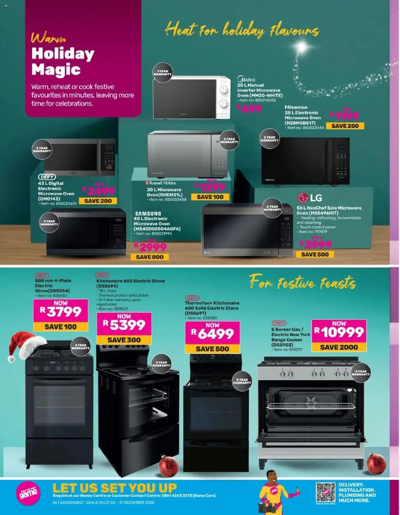 Game - Go Full Pink This Festive vol.2 valid from 02.12.2025 | Page: 26 | Products: Stove, Game, Microwave, Oven