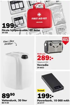 Biltema - erbjudanden - Förhandsvisning av reklamblad från butik Biltema aktuell från 29.01.2026 | Sida: 15 | Produkter: Radio