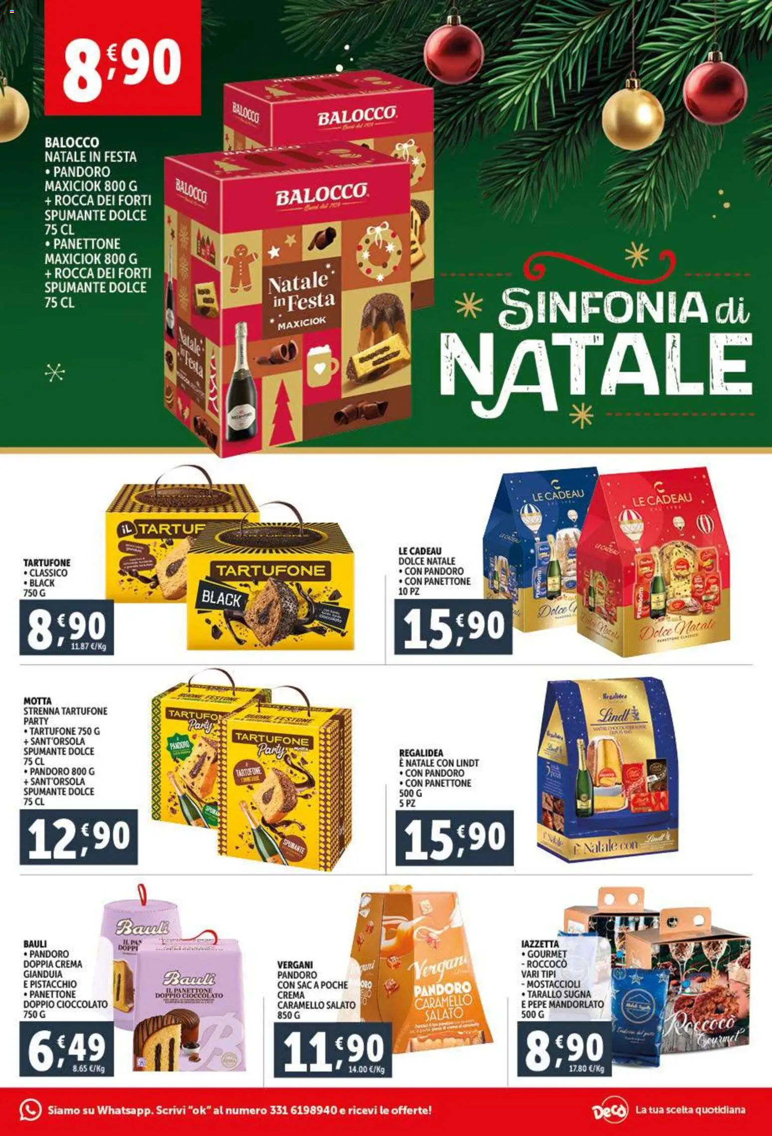 Volantino Decò del 15.12.2025 | Pagina: 3 | Prodotti: Crema, Cioccolato, Pandoro, Panettone