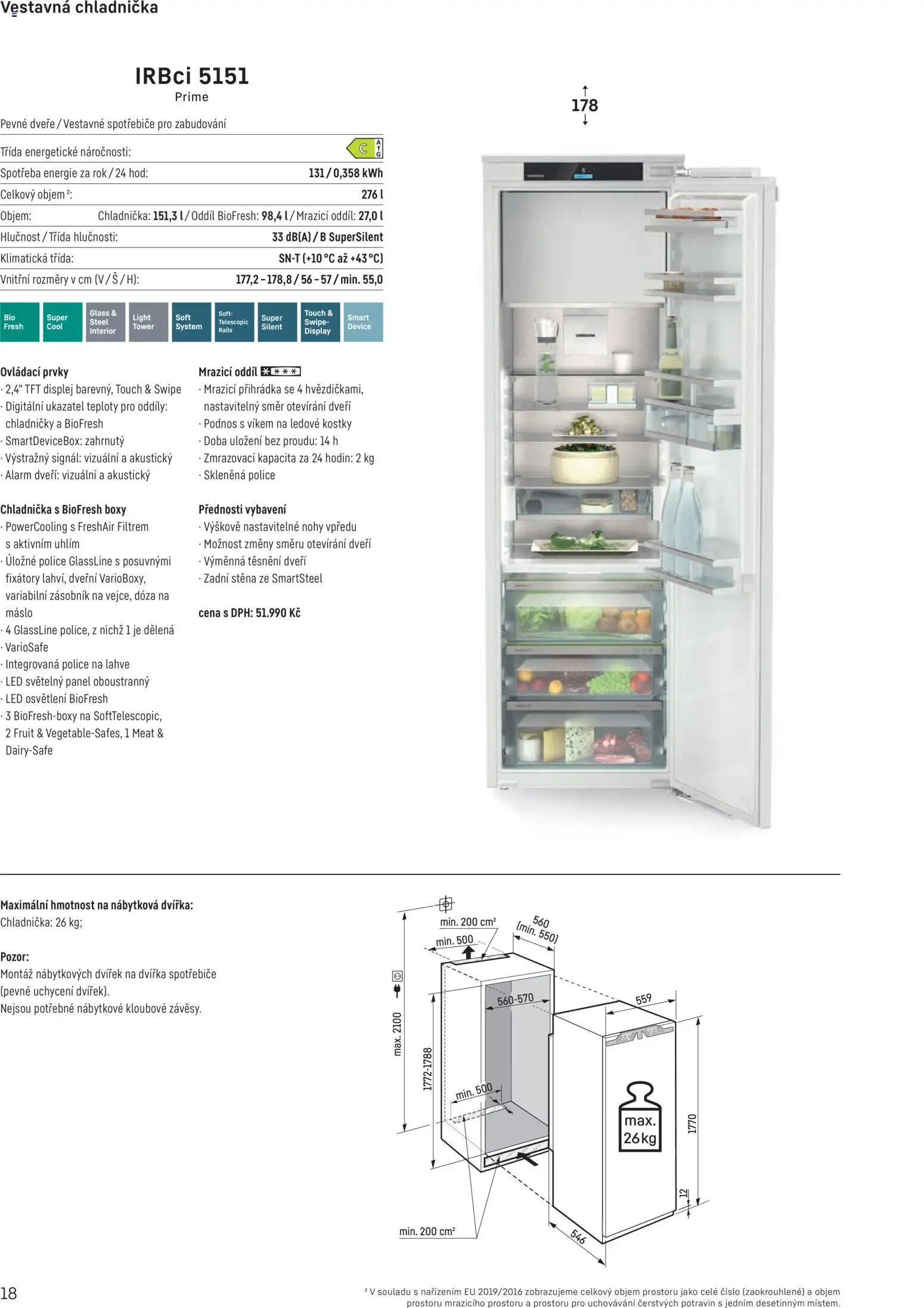 Möbelix leták - Liebherr od 01.10.2025 | Strana: 18 | Produkty: Podnos, Máslo, Police, LED