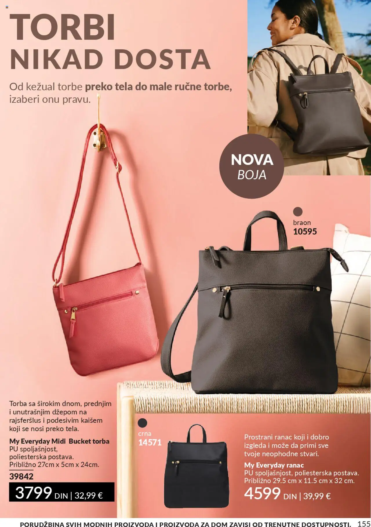 AVON katalog - važi od 01.10.2025 | Strana: 155 | Proizvode: Ranac, Torba