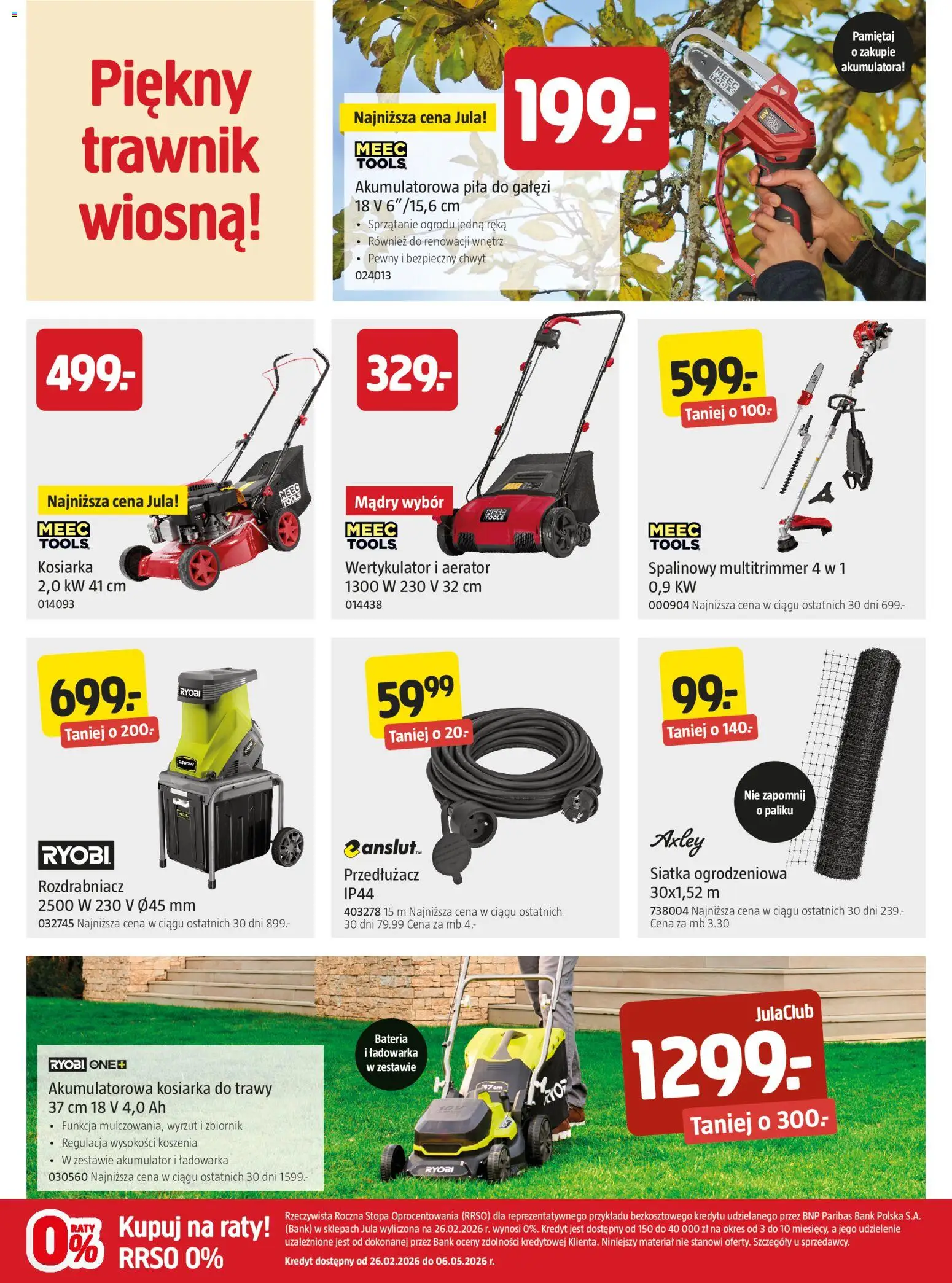 Jula gazetka od 23.04.2026 | Strona: 5 | Produkty: Trawy, Kosiarka, Bateria, Siatka