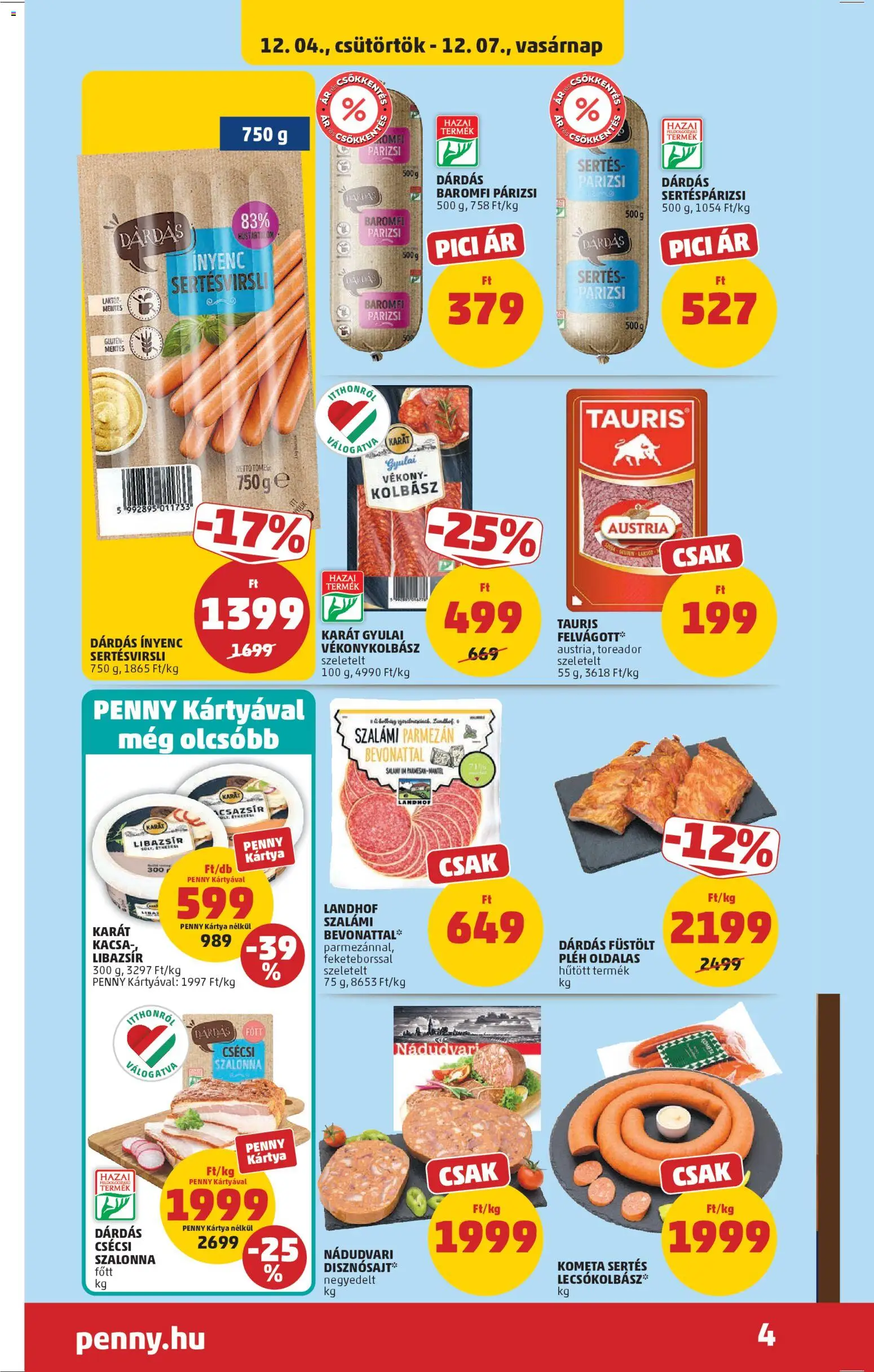 PENNY akciós ujság - amely érvényes a következő dátumtól: 04.12.2025 | Oldal: 8