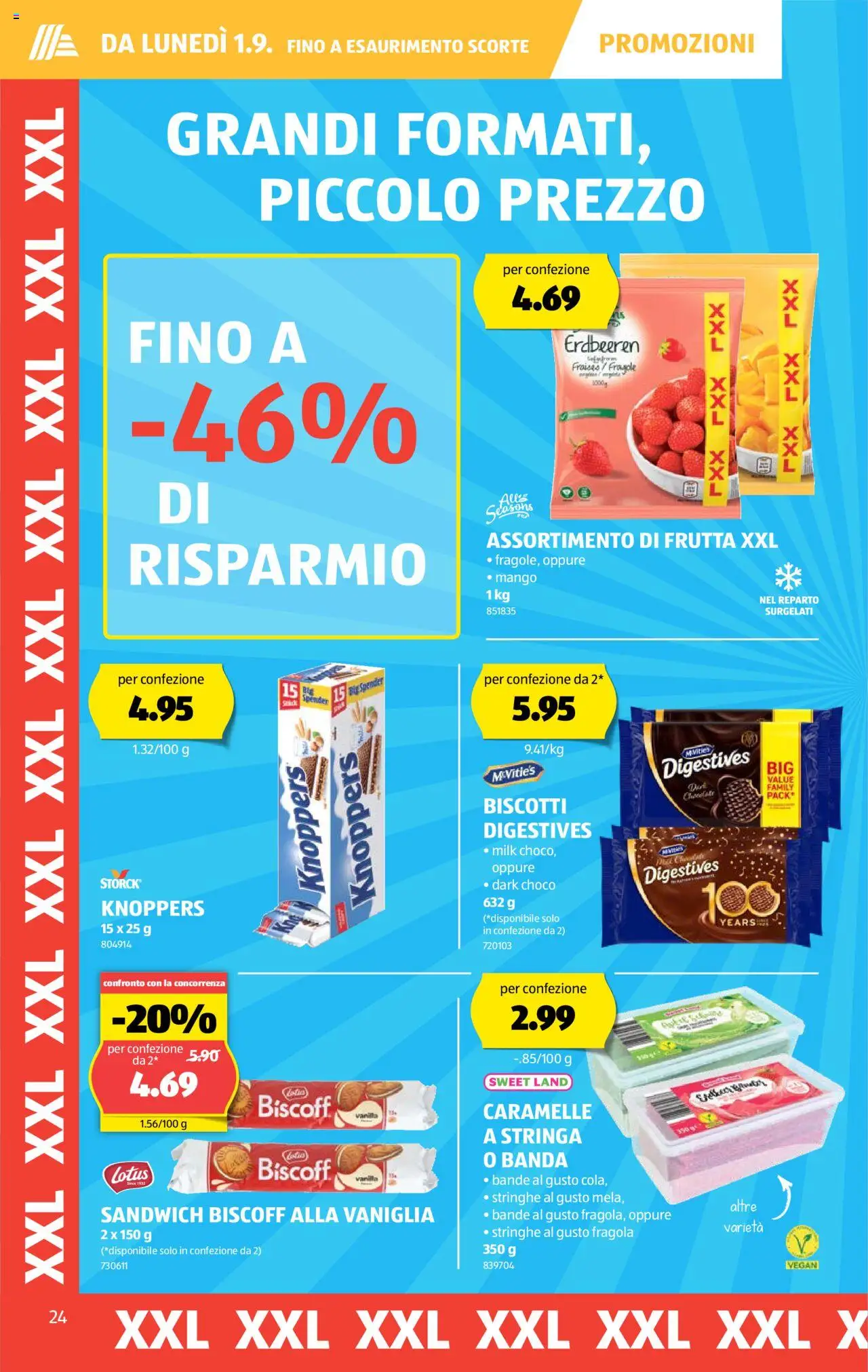 Aldi Volantino ab 28.08.2025 | Seite: 24 | Produkte: Erdbeeren, Mango