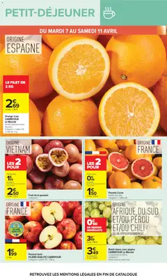 Carrefour - Prévisualisation de Carrefour catalogue valide à partir de 07.04.2026 | Page: 22 | Produits: Orange a Jus, Orange, Pomme, Jus