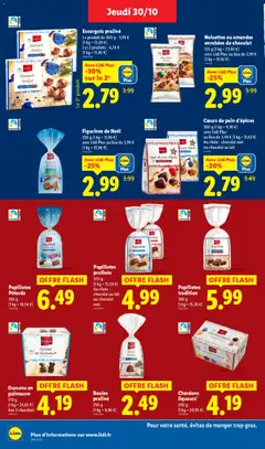 LIDL - Prévisualisation de Cœurs de pain d'épices, 300 g. Au choix: chocolat noir ou chocolat au lait valide à partir de 30.10.2025 | Page: 28