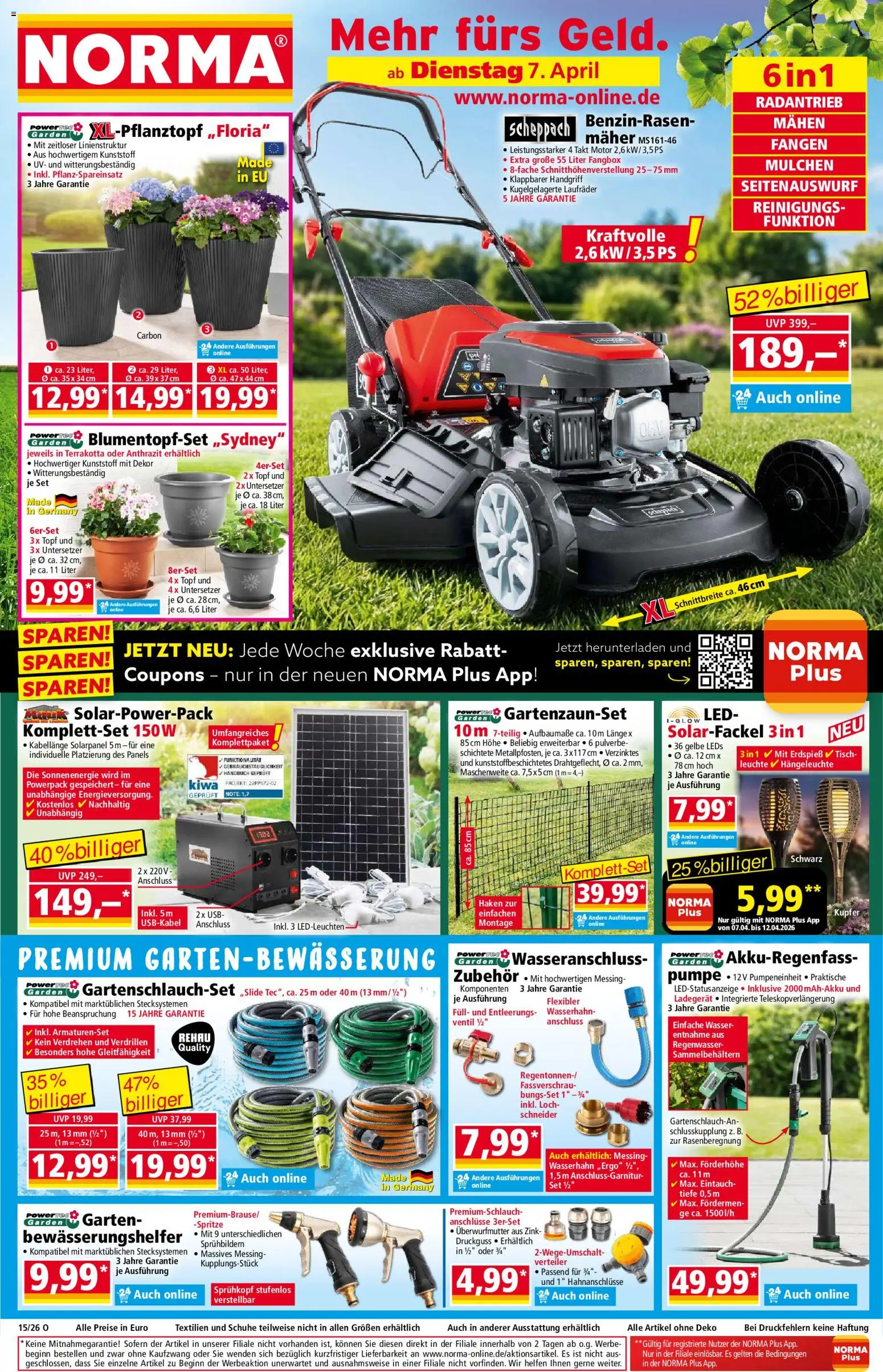 Norma Prospekt 	 – gültig ab 07.04.2026 | Seite: 1 | Produkte: USB, Tisch, Wasser, Ladegerät