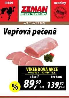 Náhled letáku Prodejny Zeman leták - Praha  od 02.01.2026