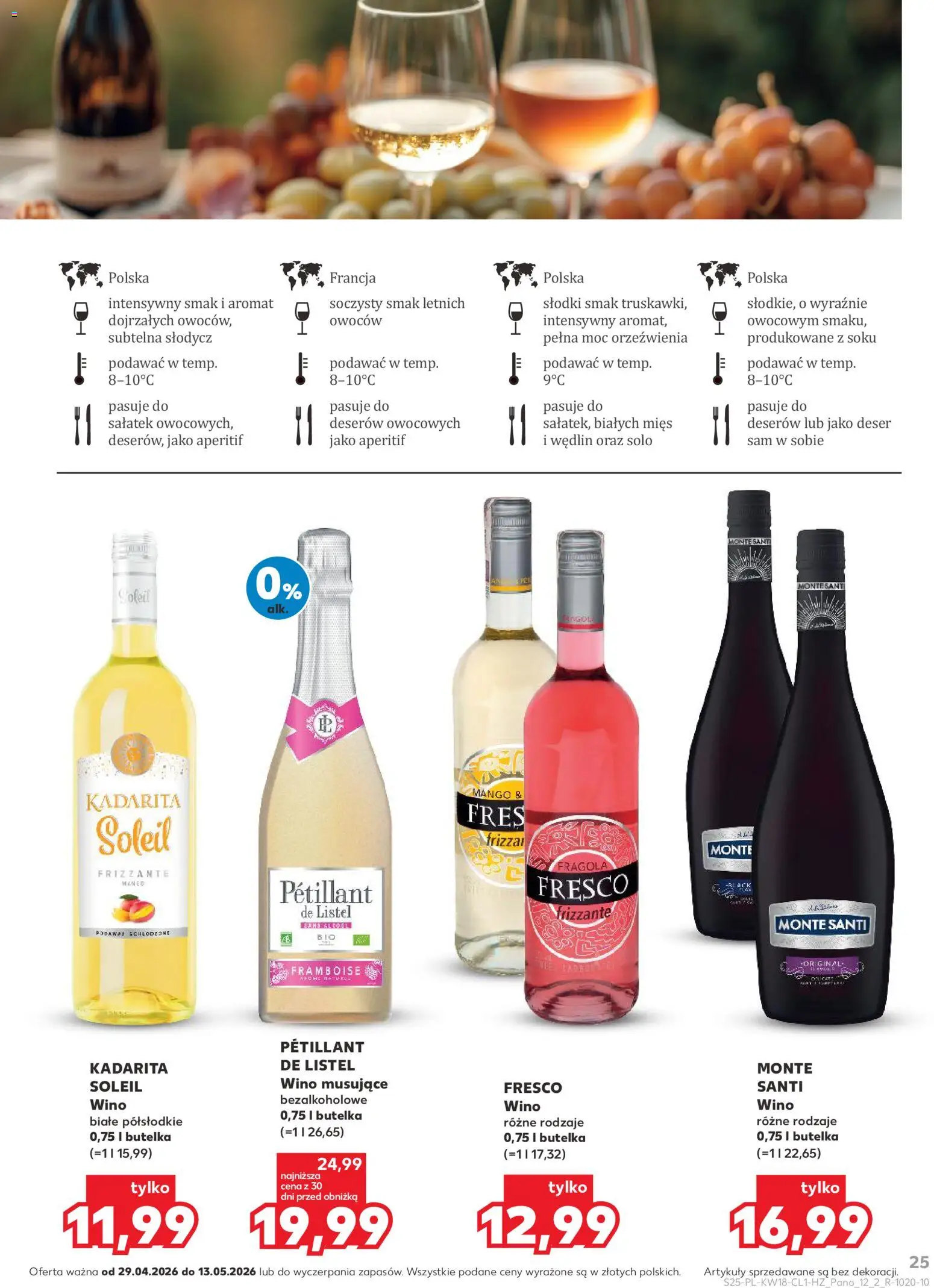 Kaufland Polsko leták - Barek od 29.04.2026 | Strana: 25 | Produkty: Mango, Frizzante