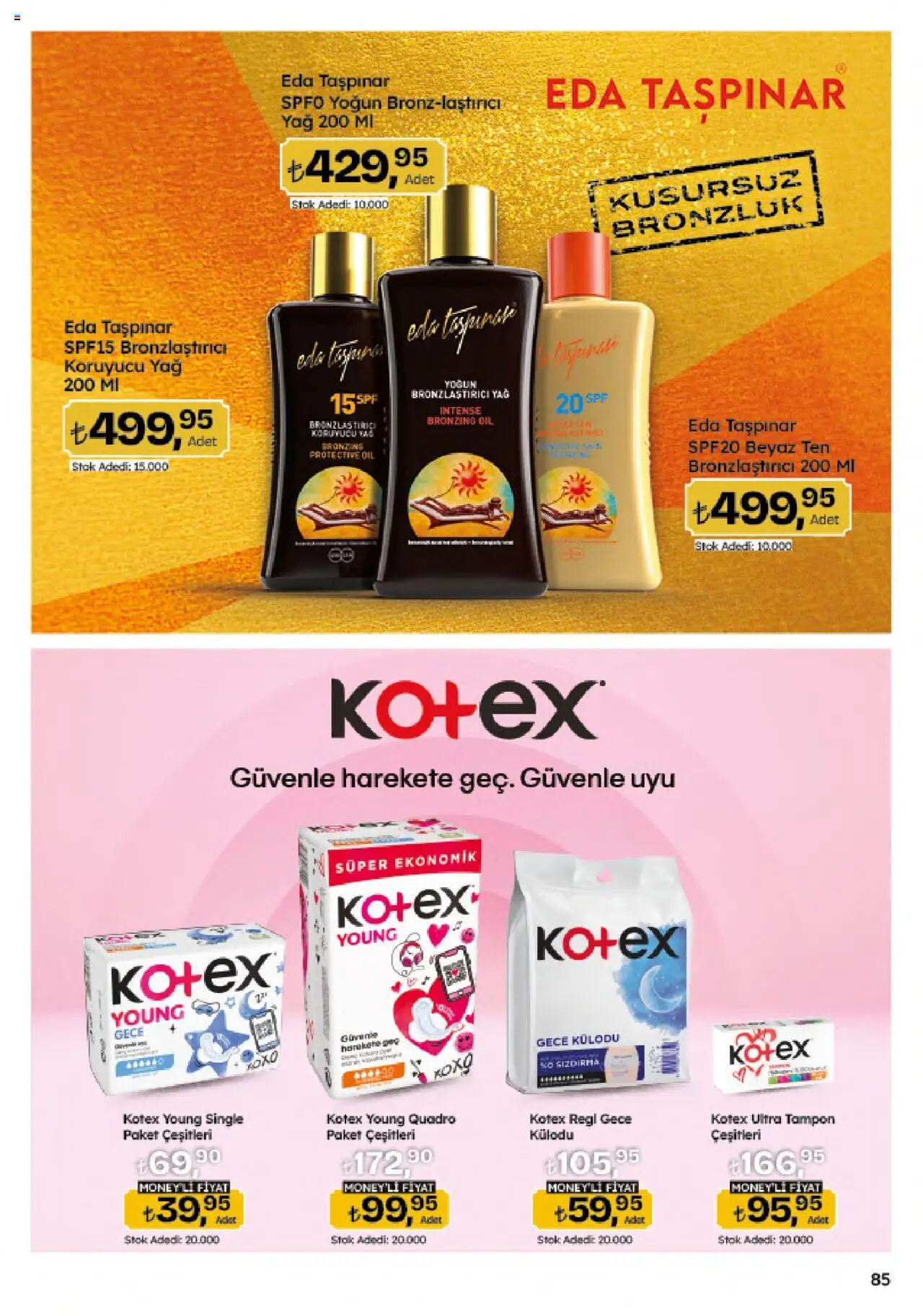 Migros Katalog - Migroskop - 21.08.2025 tarihinden itibaren geçerlidir | Sayfa: 85 | Ürünler: Bronzlaştırıcı, Yağ