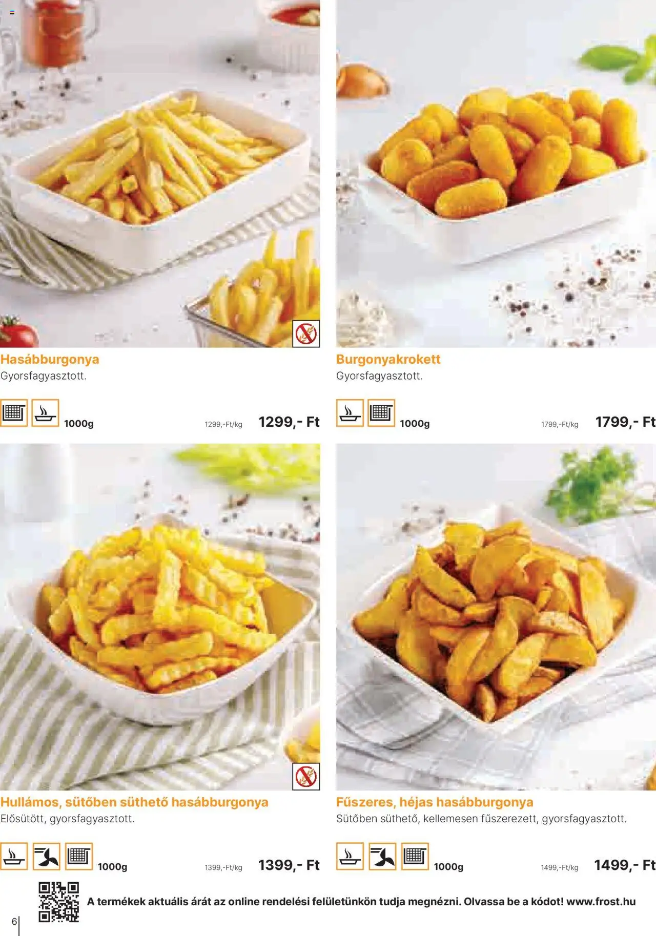 Family Frost akciós ujság - amely érvényes a következő dátumtól: 01.10.2025 | Oldal: 6 | Termékek: Hasábburgonya