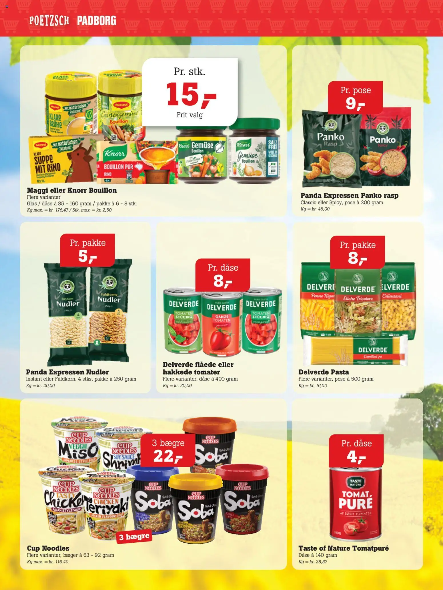 Poetzsch Padborg tilbudsavis – gyldig fra 30.04.2026 | Side: 4 | Produkter: Rasp, Tomater, Nudler, Hakkede tomater