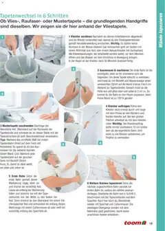 Toom Baumarkt Wände streichen und tapezieren ab 01.01.2026 gültig | Seite: 19 | Produkte: Tisch, Pinsel, Akkuschrauber, Wasser