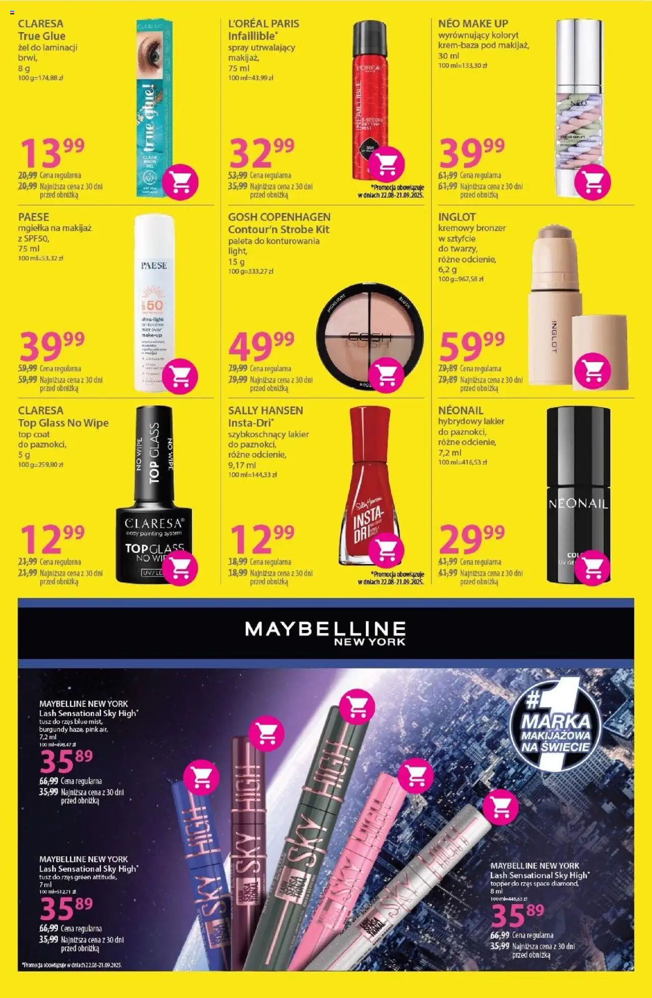 Hebe Gazetka od 08.09.2025 | Strona: 5 | Produkty: Top, Makijaż, Bronzer, Tusz do rzęs