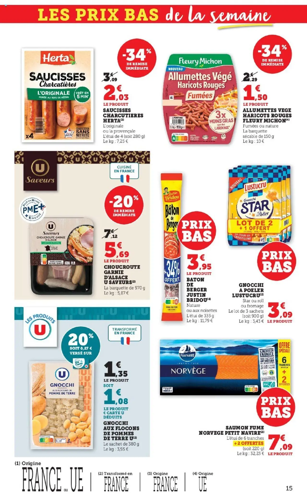 {H1} | Page: 15 | Produits: Pomme de terre, Fromage, Porc, Saumon