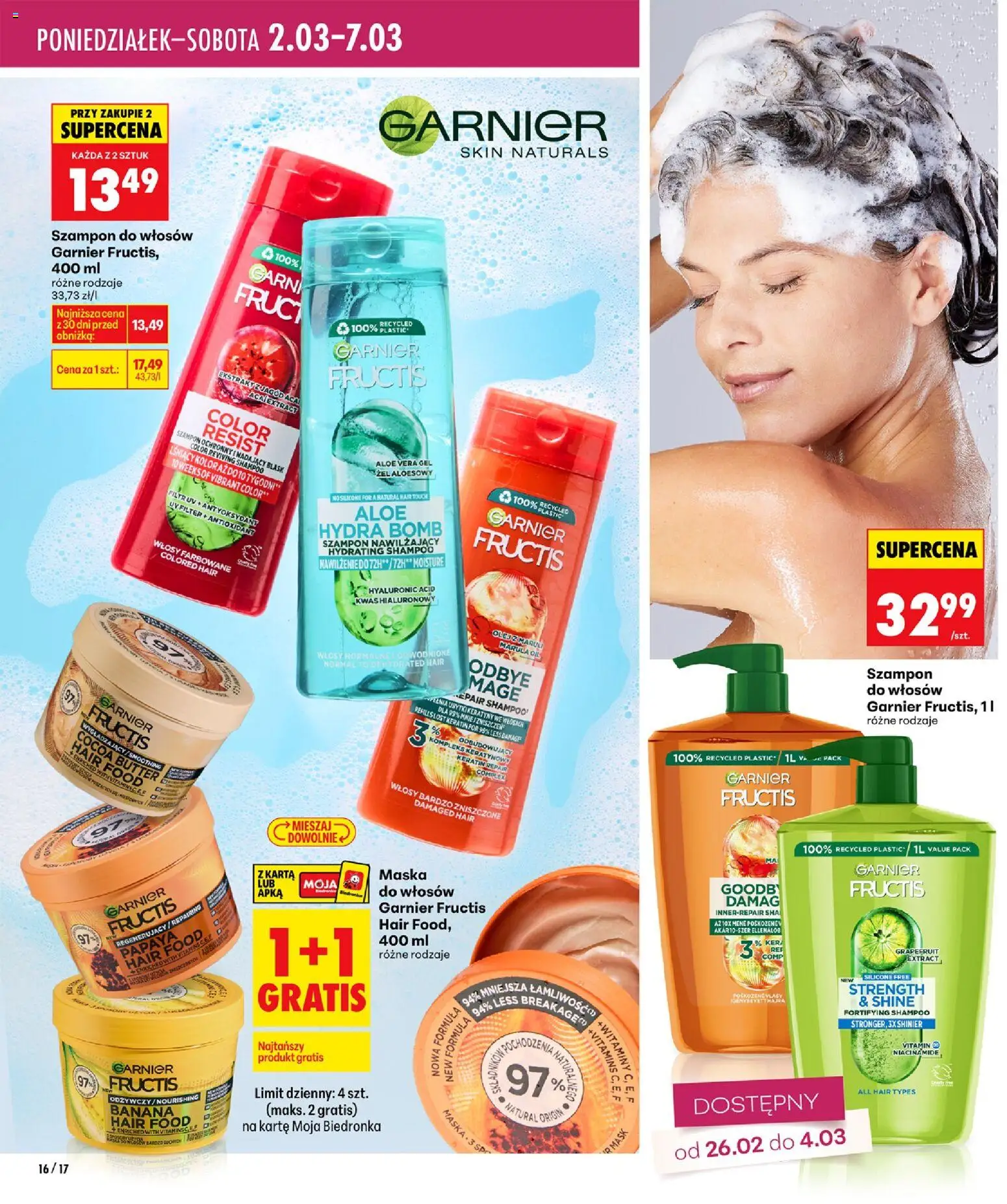 Biedronka gazetka - Twoje piękne strony od 26.02.2026 | Strona: 16 | Produkty: Karta, Olej, Maska do włosów, Maska