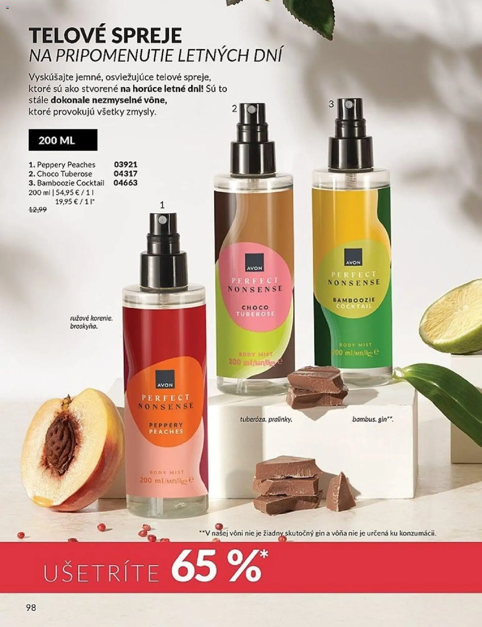 Nové Avon akcie – leták je platný od 01.02.2026 | Strana: 98 | Produkty: Gin