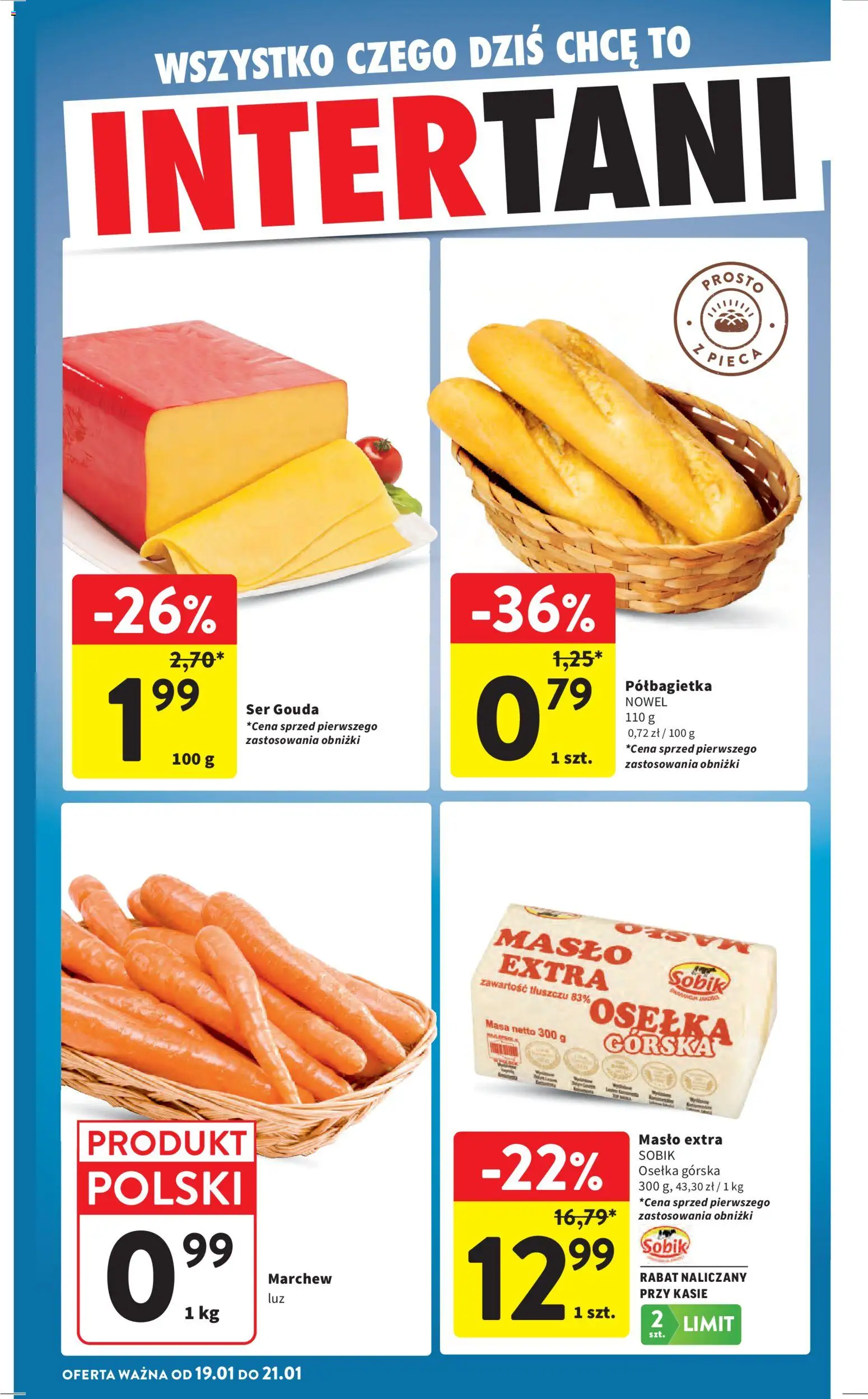 Intermarche Gazetka od 15.01.2026 | Strona: 44 | Produkty: Osełka, Masło, Ser, Ser gouda