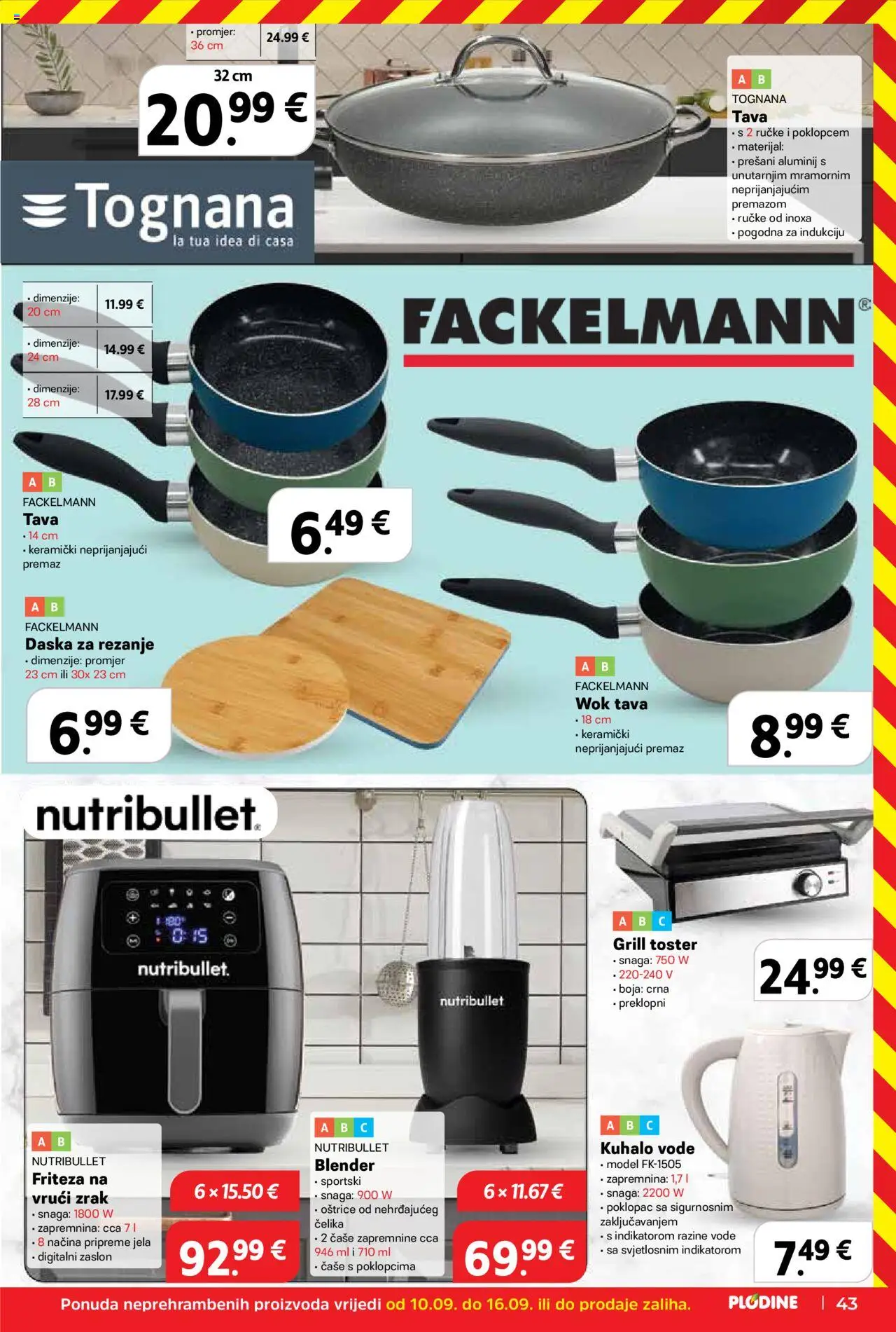 Plodine katalog | vrijedi od 10.09.2025 | Stranica: 43 | Proizvodi: Kuhalo vode, Friteza, Blender, Friteza na vrući zrak