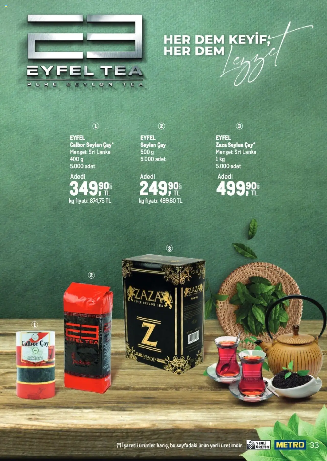 Metro Q4 Tedarikçi Flyer - 23.09.2025 tarihinden itibaren geçerlidir | Sayfa: 33 | Ürünler: Çay