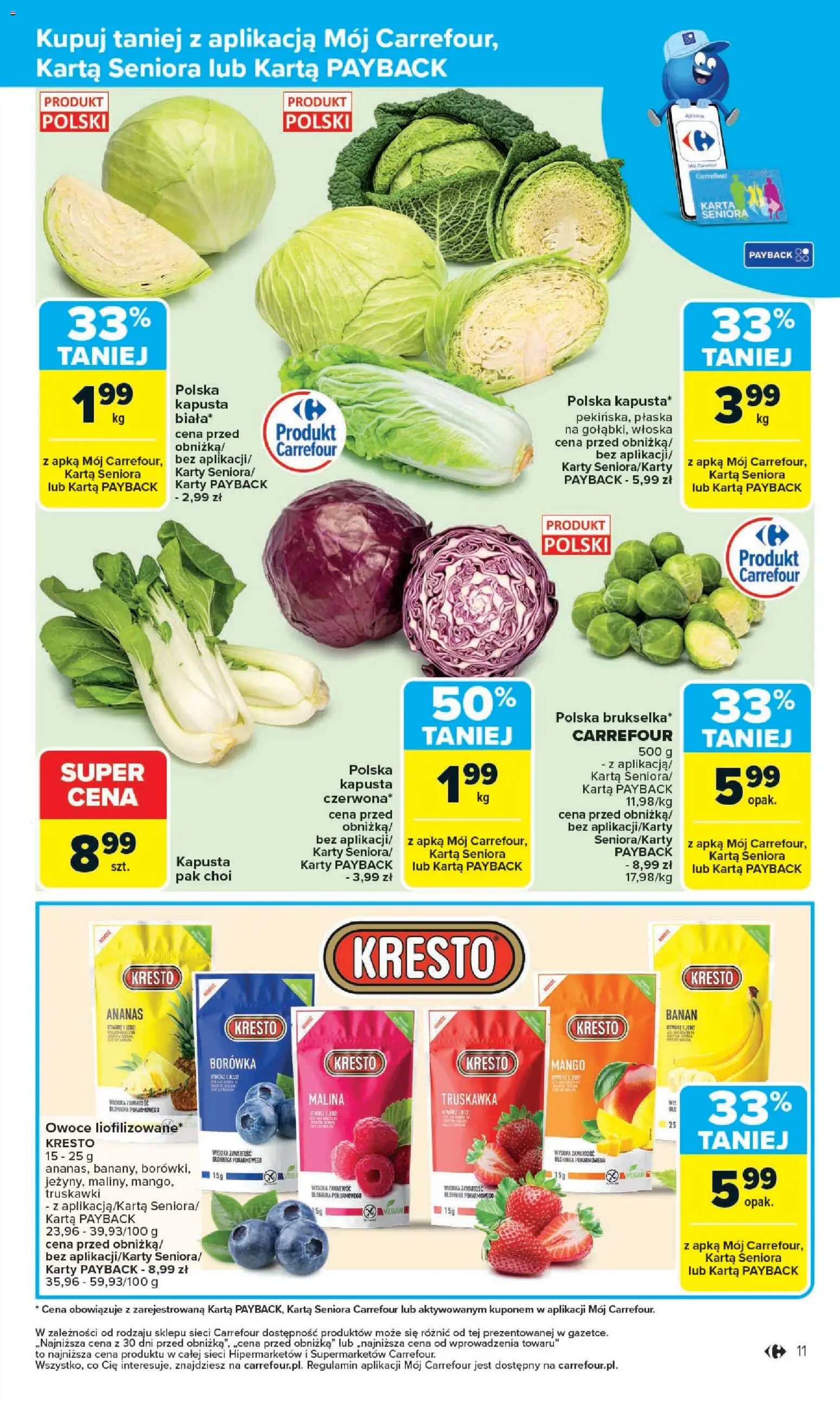 Carrefour Gazetka od 27.10.2025 | Strona: 13 | Produkty: Mango, Ananas, Truskawki, Owoce