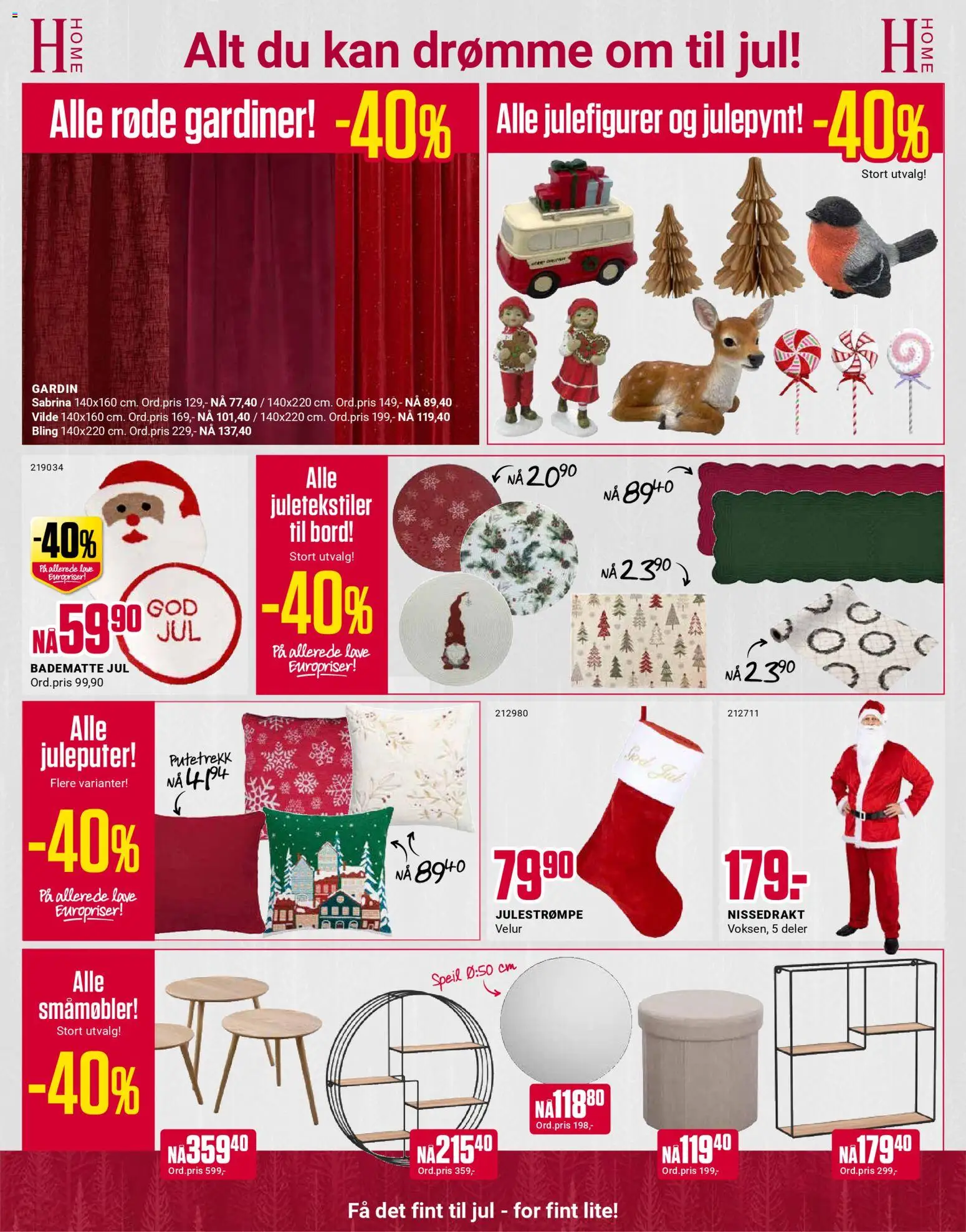 {H1} | Side: 7 | Produkter: Gardiner, Putetrekk, Badematte, Speil