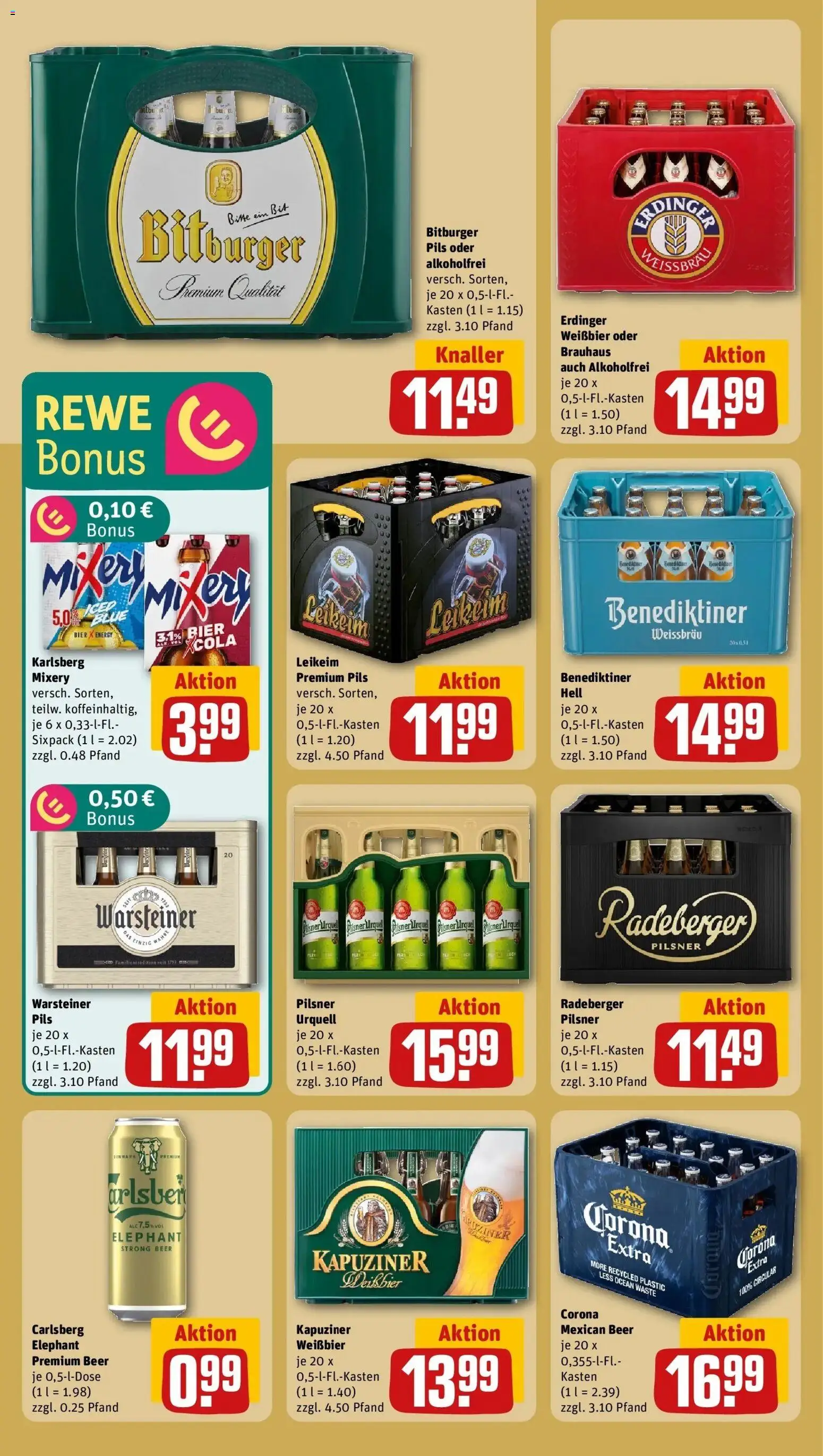 Rewe prospekt Trebur	 – gültig ab 22.02.2026 | Seite: 17 | Produkte: Bitburger, Mixer, Warsteiner, Mixery