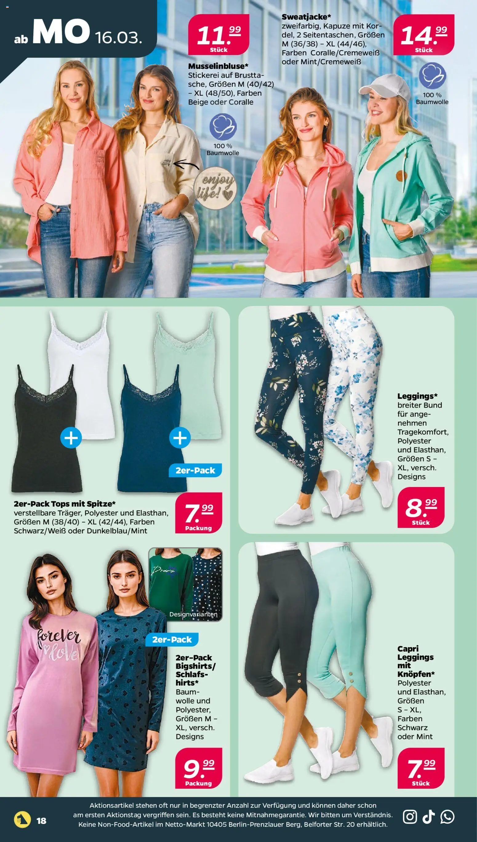 Netto Prospekt 	 – gültig ab 16.03.2026 | Seite: 24 | Produkte: Leggings
