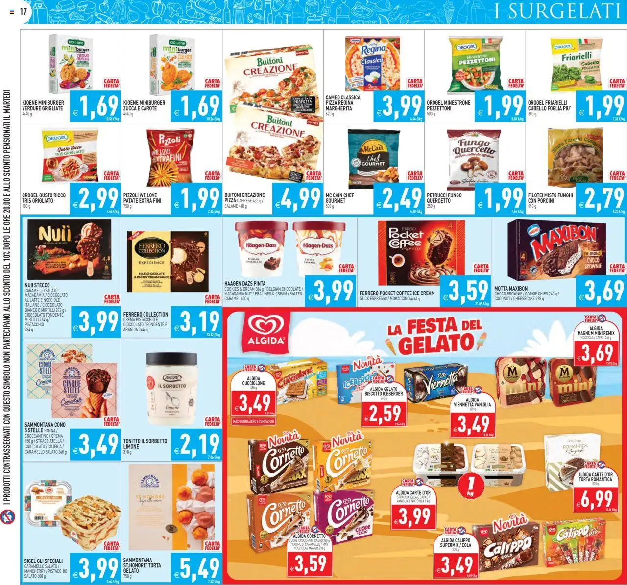 Volantino PIM Supermercati del 25.07.2025 | Pagina: 17 | Prodotti: Panna, Sorbetto, Limone, Arancia