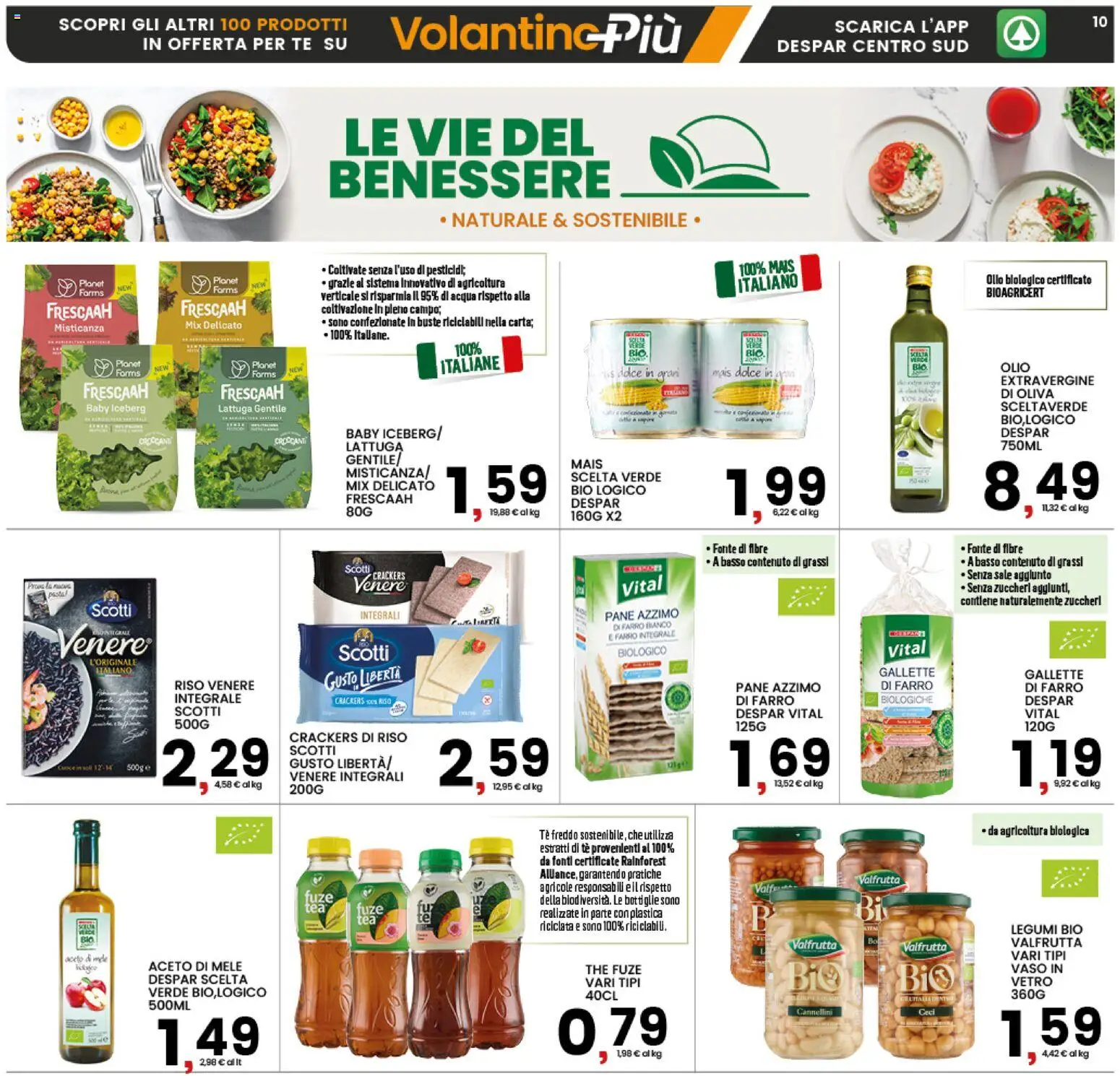 Volantino Interspar del 25.03.2026 | Pagina: 14 | Prodotti: Sale, Aceto, Lattuga, Vaso