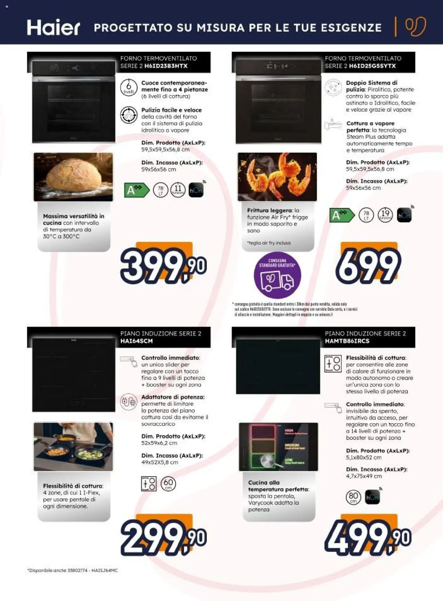 Volantino Unieuro del 20.02.2026 | Pagina: 11 | Prodotti: Teglia, Adattatore, Forno