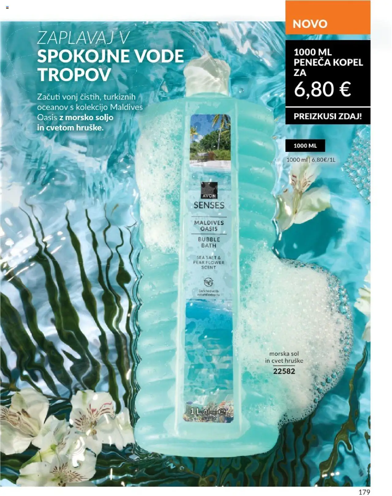 Avon katalog │ velja od 01.07.2025 | Stran: 179 | Izdelki: Kopel, Peneča kopel, Sol, Hruške