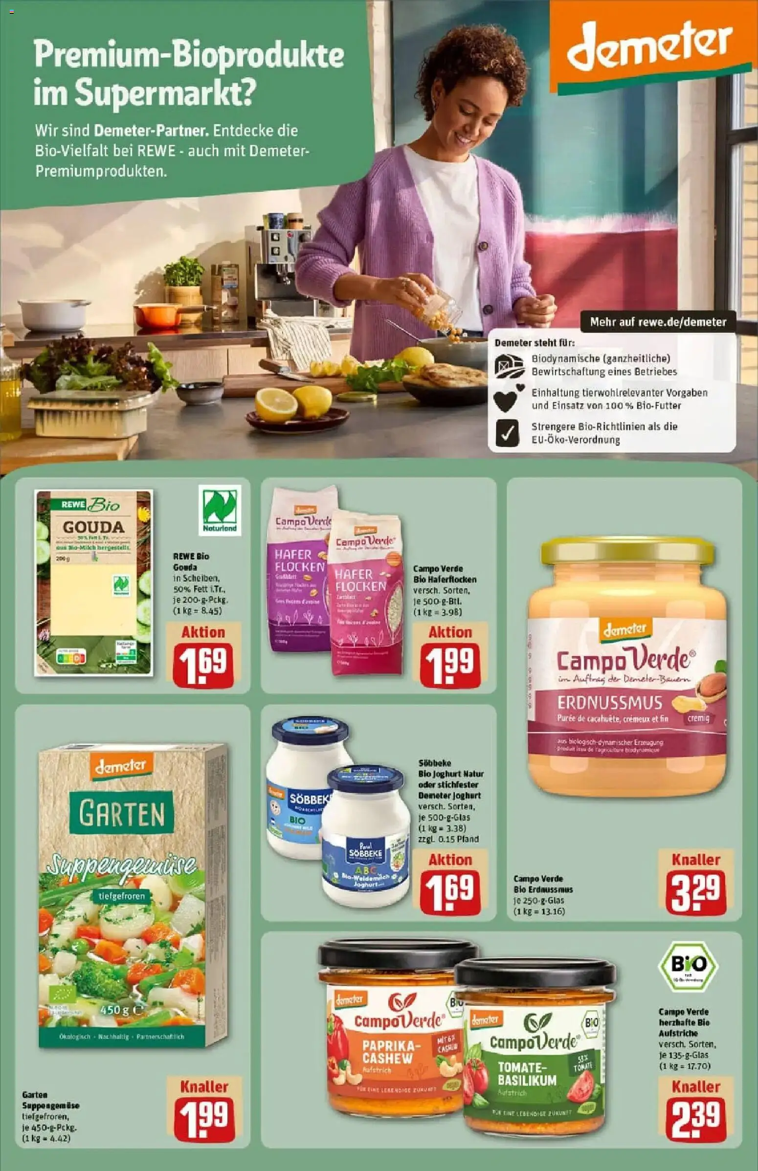 Rewe prospekt Beverungen	 – gültig ab 07.12.2025 | Seite: 23 | Produkte: Milch, Butter, Paprika, Flocken