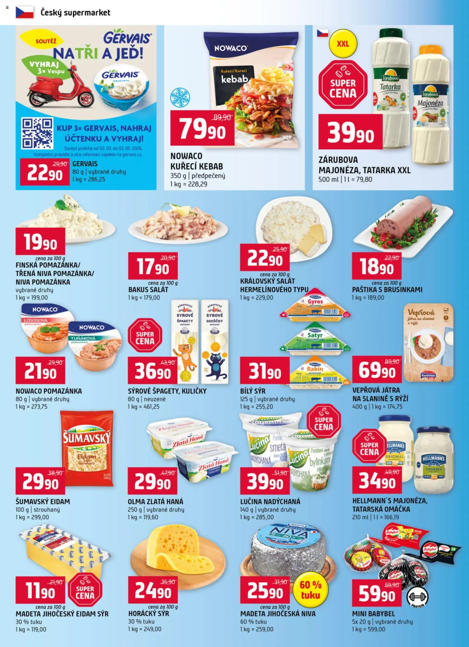 Terno leták od 15.04.2026 | Strana: 4 | Produkty: Babybel, Gervais, Rýži, Majonéza