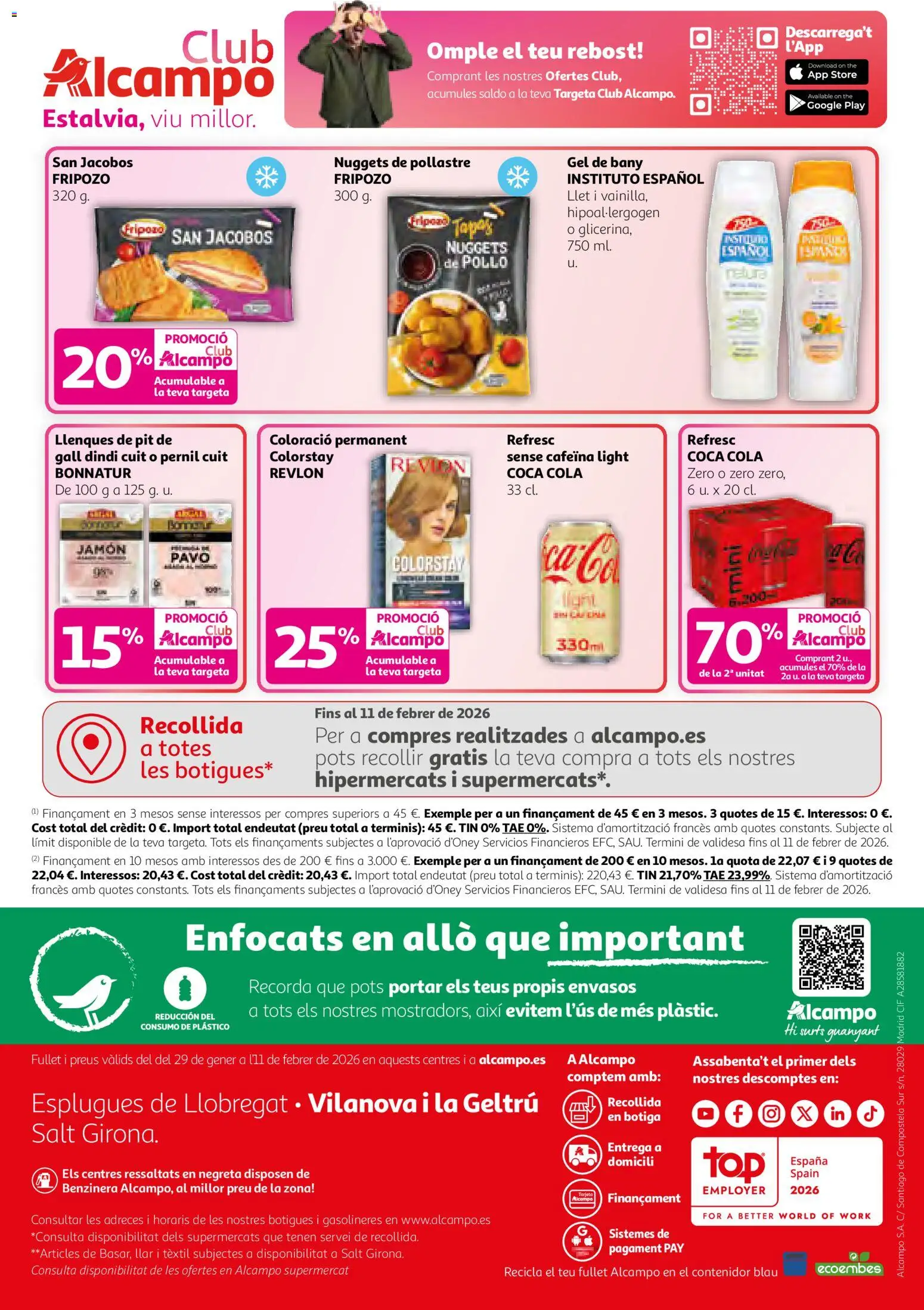 Alcampo - HP catalan  │ válido desde el 29.01.2026 | Página: 16 | Productos: Jamón, Nuggets