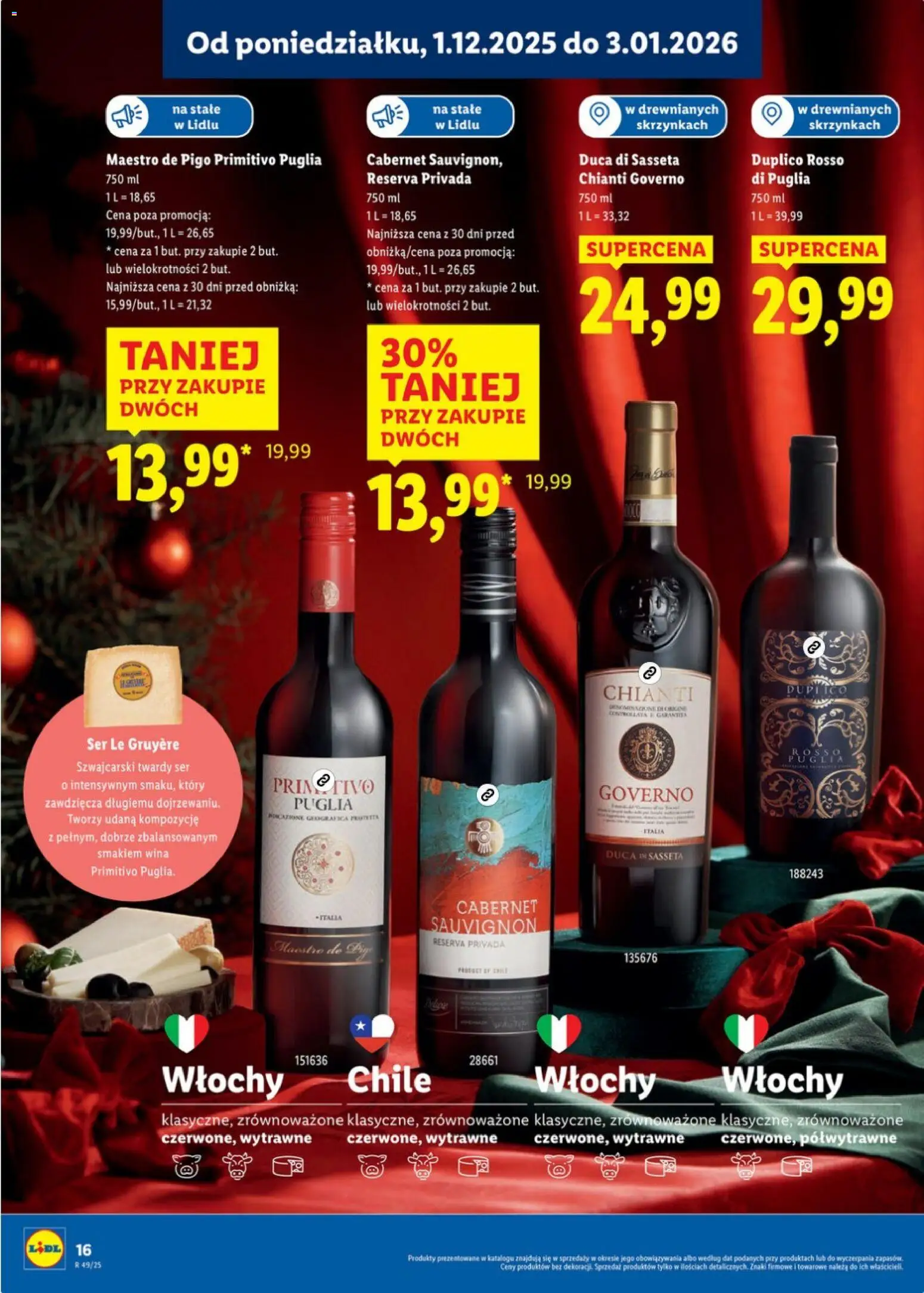 Lidl Katalog alkoholi mocnych i win od 01.12.2025 | Strona: 16