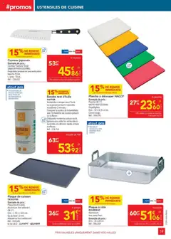  | Page: 19 | Produits: Montre, Four, Plaque de cuisson, Planche à découper