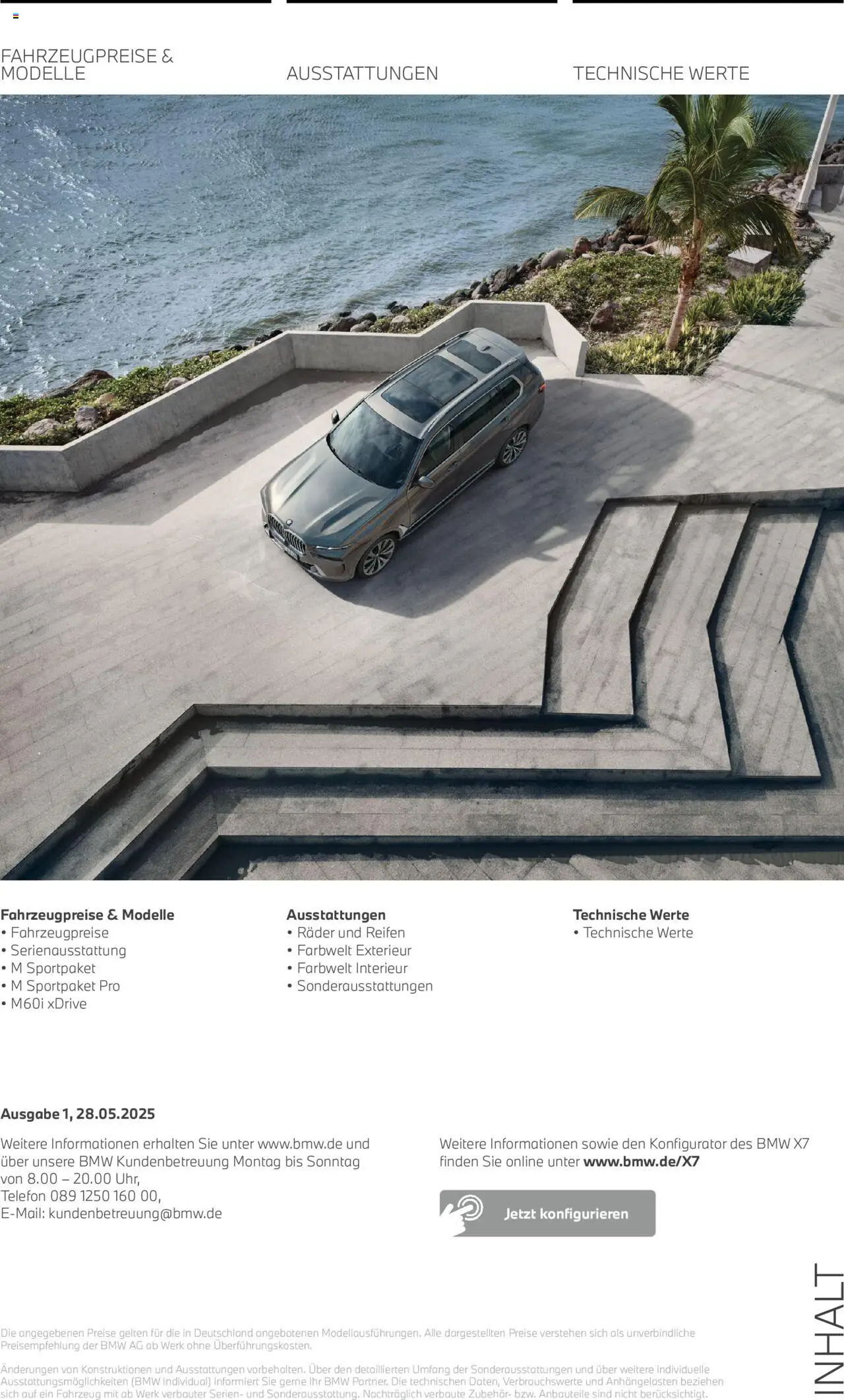 BMW X7 - gültig ab dem 01.08.2025 | Seite: 2 | Produkte: Telefon