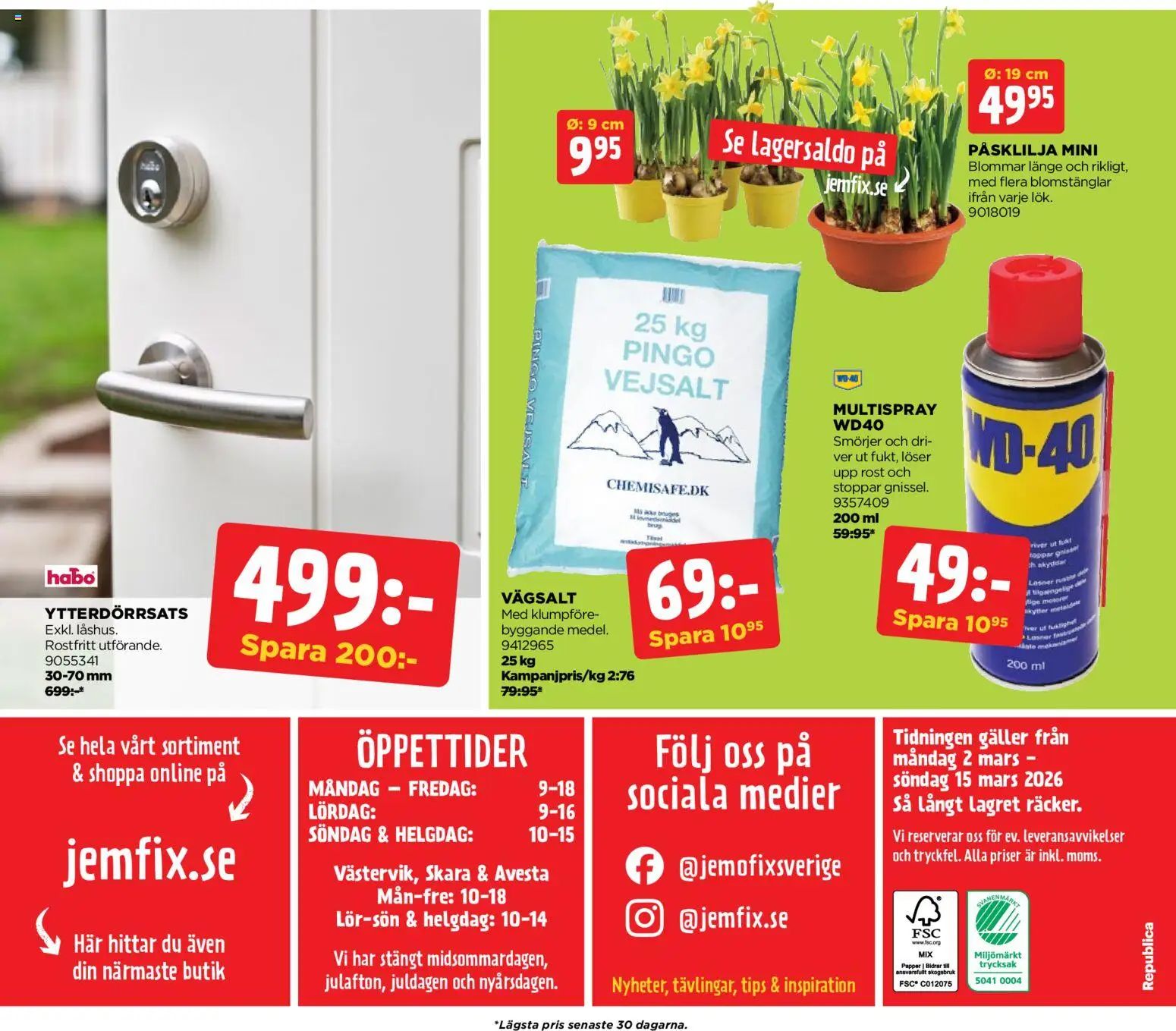 Jem & Fix reklamblad aktuell från 02.03.2026 | Sida: 20 | Produkter: Galler, Papper