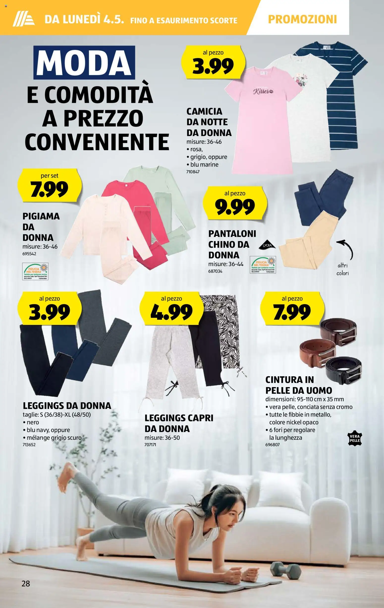 Aldi aktionen IT – gültig ab 30.04.2026 | Seite: 28 | Produkte: Leggings