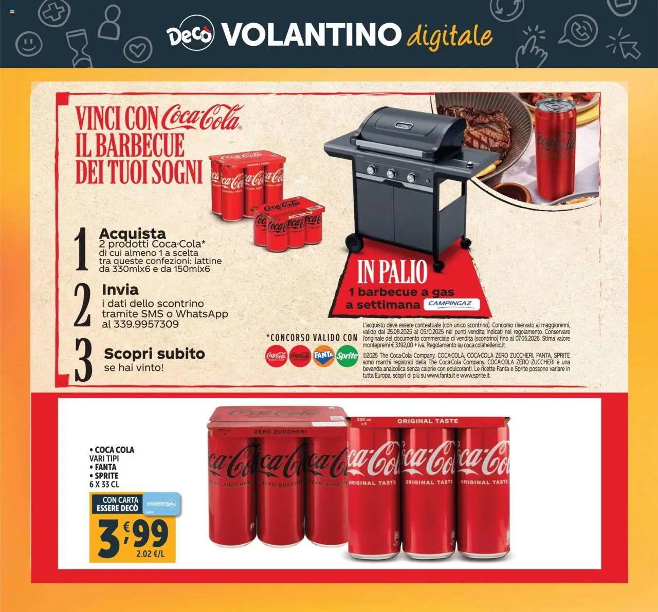 Volantino Decò del 23.09.2025 | Pagina: 28 | Prodotti: Barbecue, Barbecue a gas, Fanta, Coca Cola