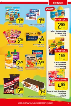 Piotruś Pan Gazetka od 14.08.2025 | Strona: 19 | Produkty: Słodycze, Orzechy laskowe w czekoladzie, Orzechy laskowe, Orzechy