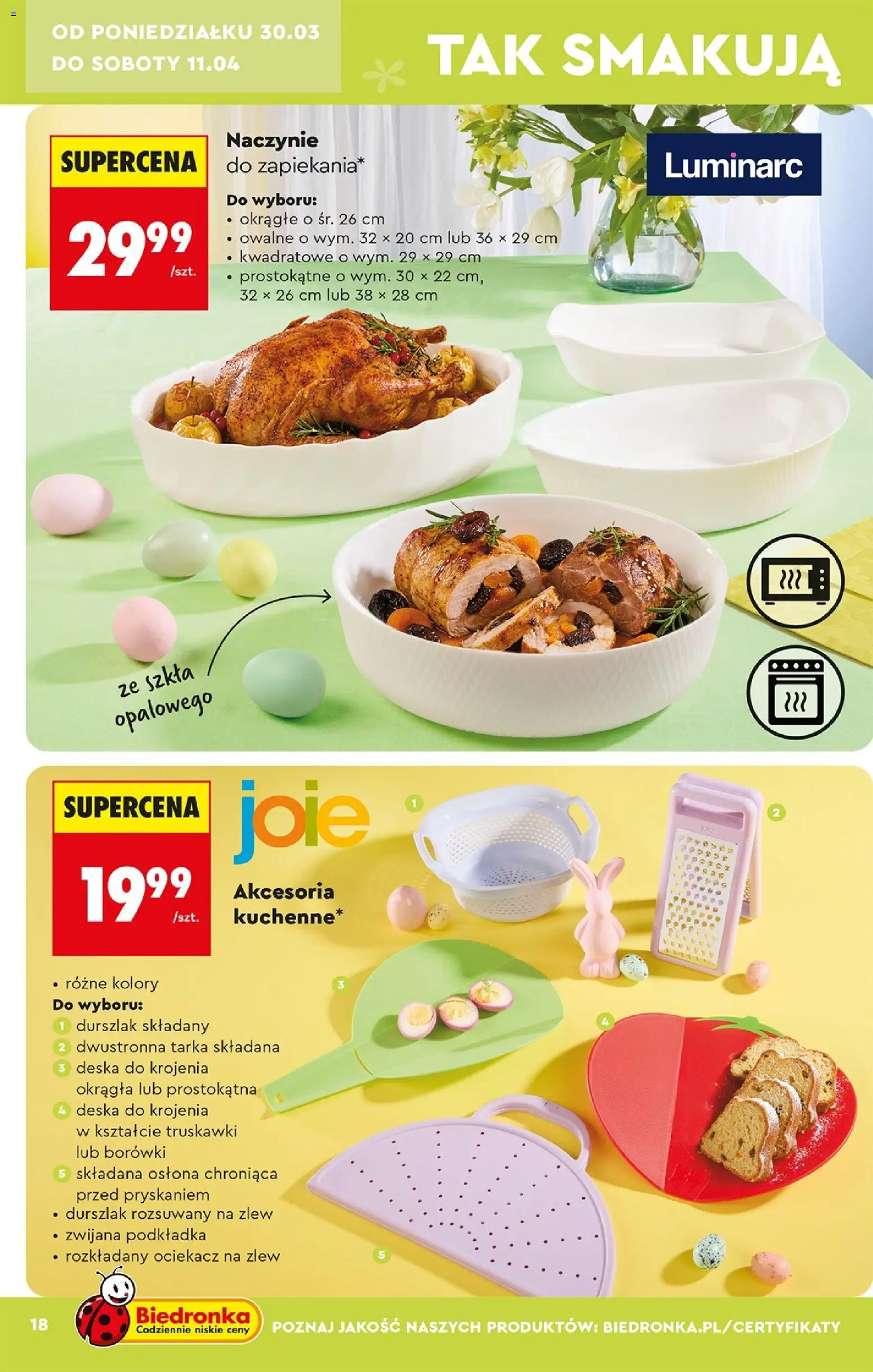 Biedronka gazetka - Hity i inspiracje od 28.03.2026 | Strona: 18 | Produkty: Truskawki, Deska do krojenia