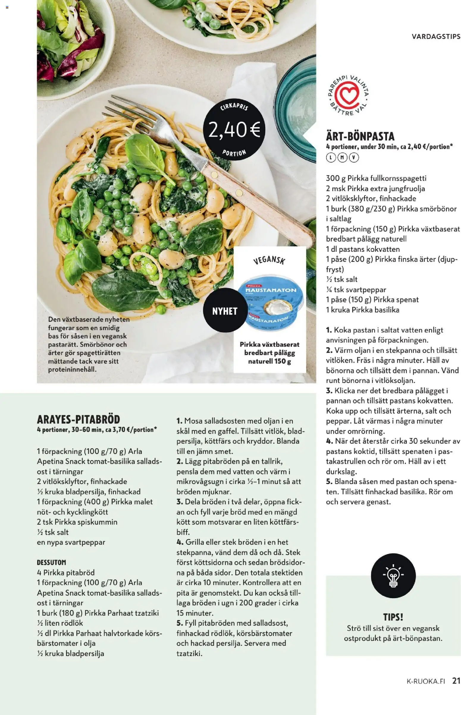 K-Market tarjoukset - K-mat – voimassa 06.05.2026 alkaen | Sivu: 21 | Tuotteet: Tzatziki, Basilika