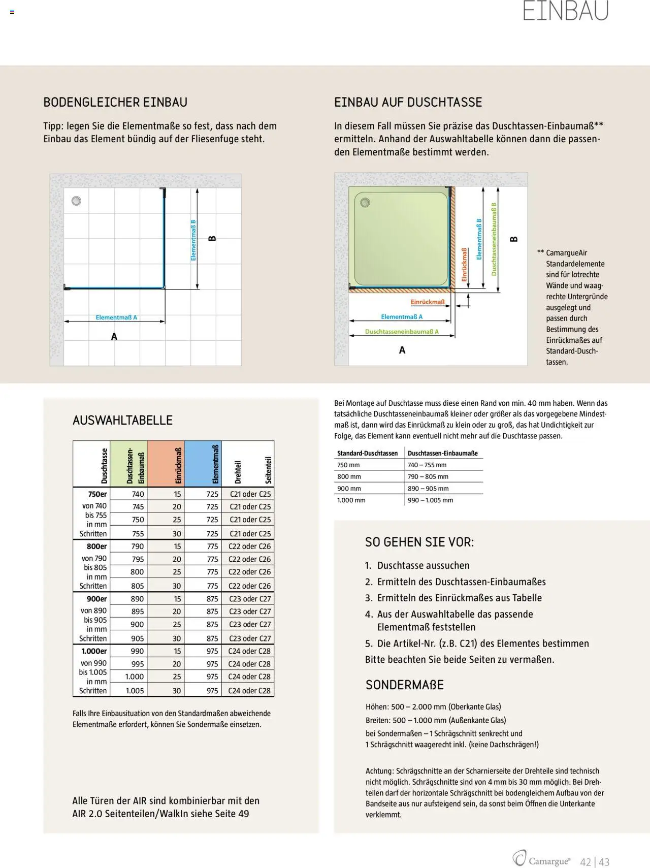 Bauhaus Camargue Duschwandsystem 2024 gültig ab 28.08.2024 | Seite: 43