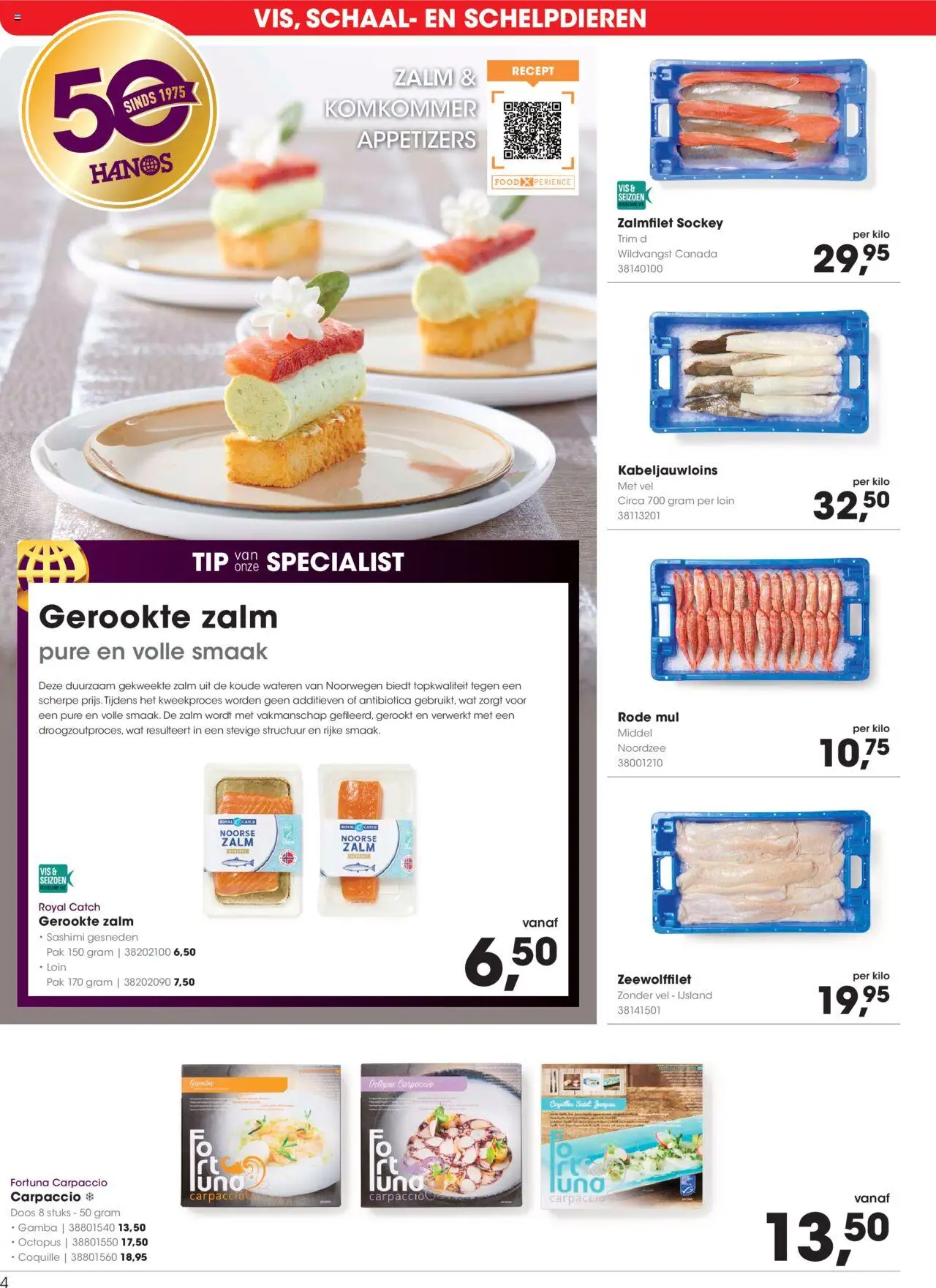 {H1} | Pagina: 4 | Producten: Vis, Schaal, Zalm, Calvados