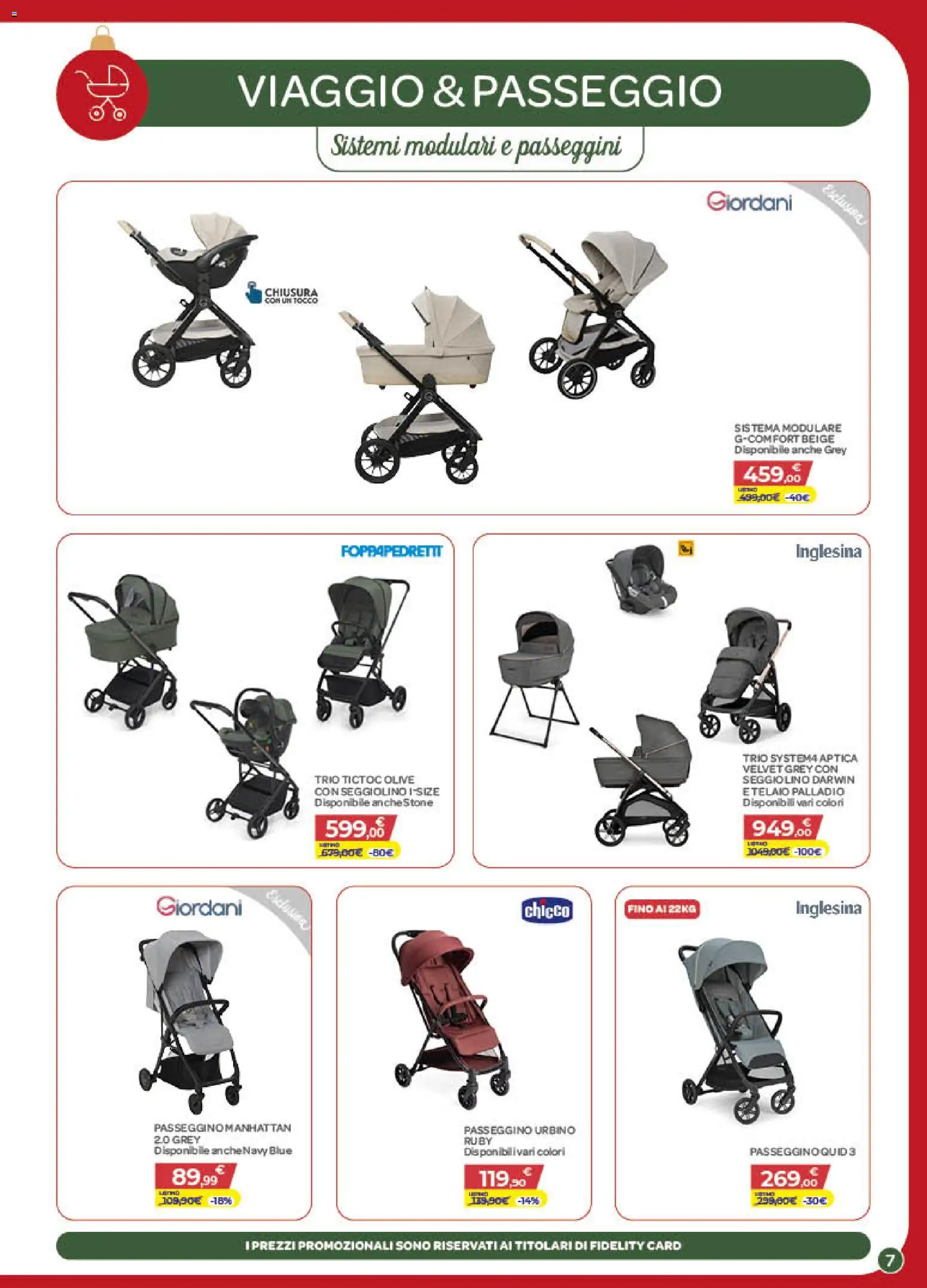 Volantino Bimbo store del 04.12.2025 | Pagina: 7 | Prodotti: Olive, Passeggino, Seggiolino